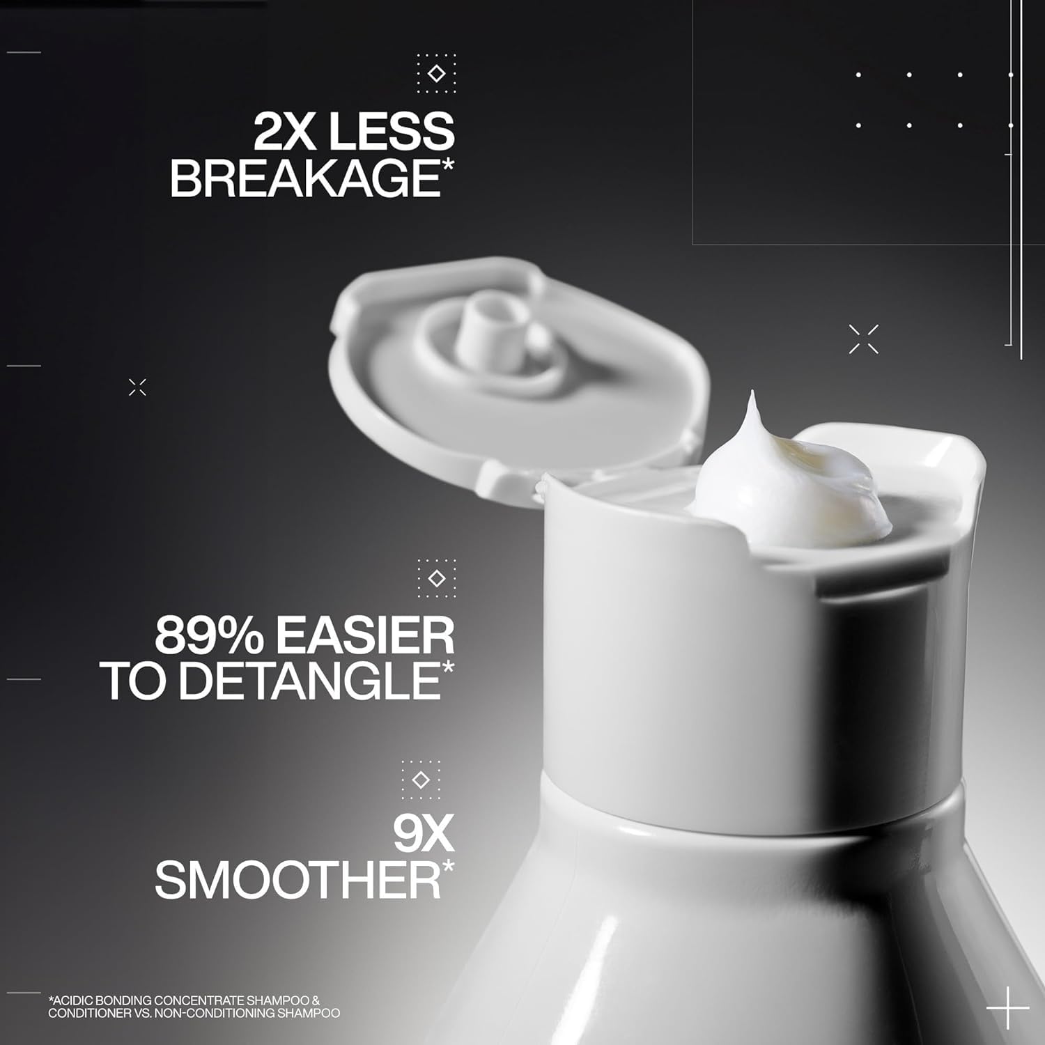 Redken Acidic Bonding Concentrate Conditioner For Damaged Hair Repair - Strengthens and Repairs Weak and Brittle Hair, Sulfate-Free, With Citric Acid