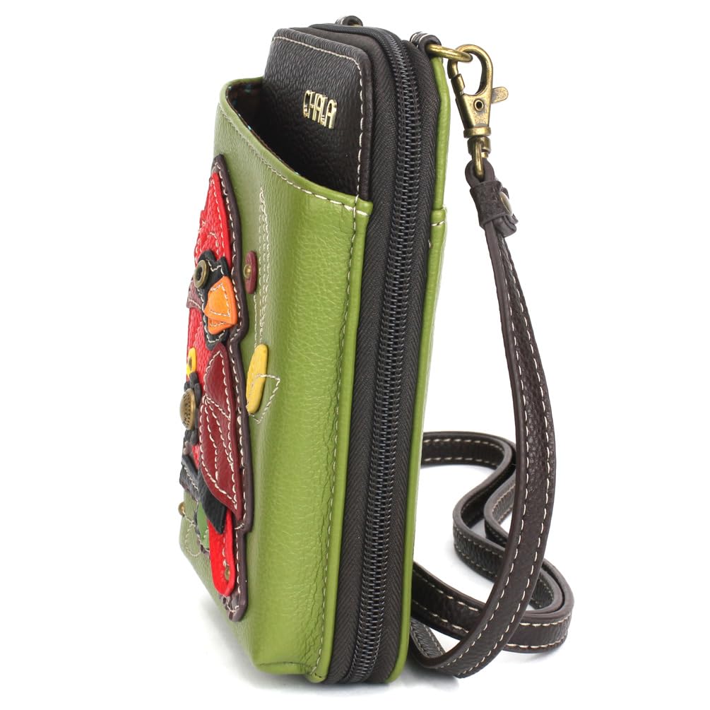 CHALA Wallet Crossbody Cell Phone Purse - Women Faux Leather Multicolor Handbag with Adjustable Strap