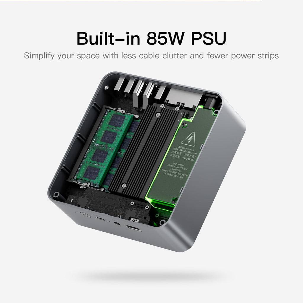 Beelink SER3 with AMD Ryzen 3 3200U, 8GB DDR4, 480GB NVMe M.2 SSD,Dual Display via HDMI 4K@60Hz Output, WiFi5, BT5.0, 1000M LAN, W-11 pro Gaming Office Mini Computer