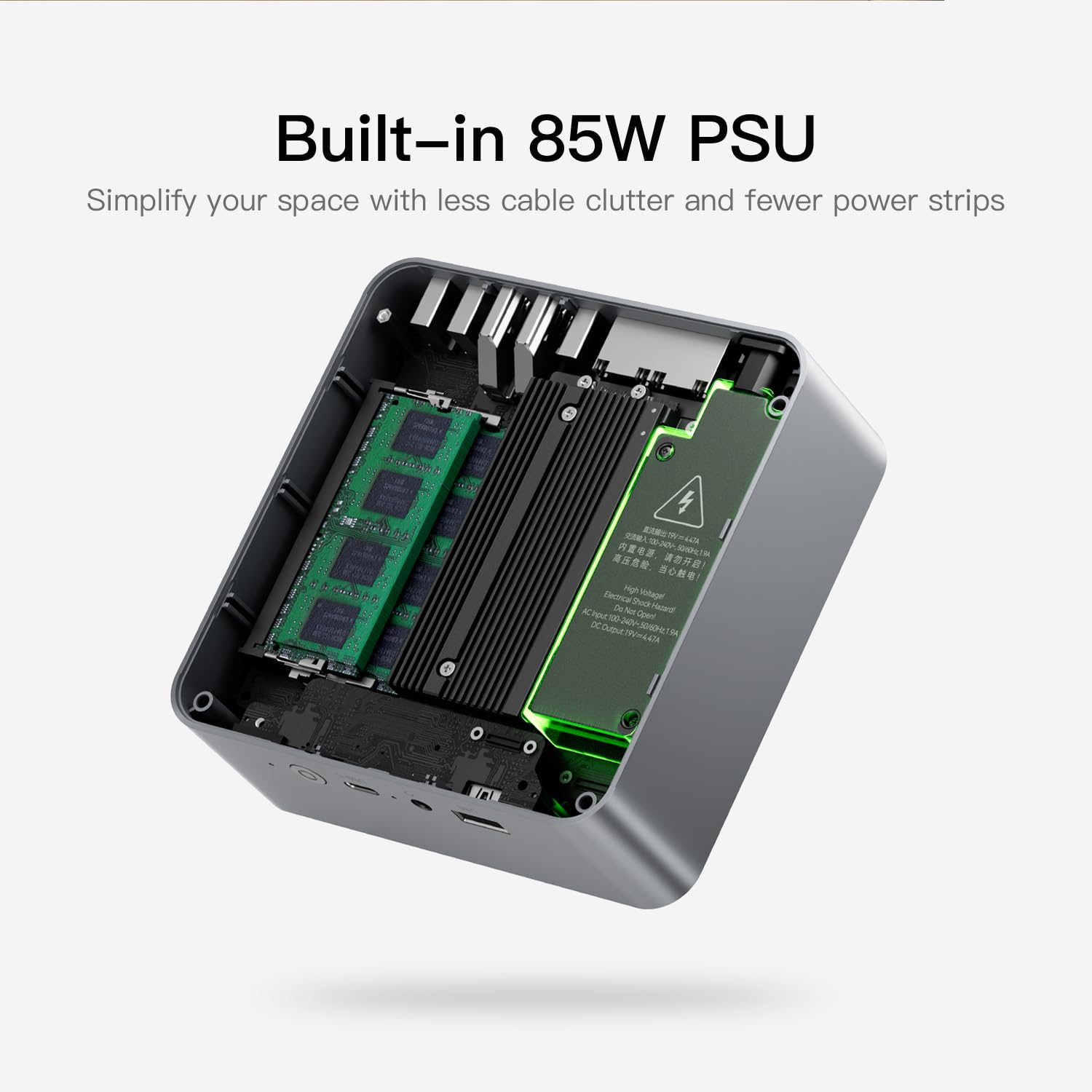 Beelink SER3 with AMD Ryzen 3 3200U, 8GB DDR4, 480GB NVMe M.2 SSD,Dual Display via HDMI 4K@60Hz Output, WiFi5, BT5.0, 1000M LAN, W-11 pro Gaming Office Mini Computer