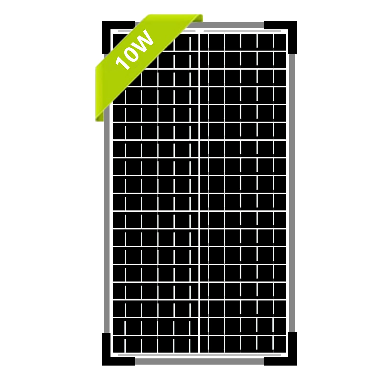 5W Solar Panel High Efficiency 12V Portable Solar Chargerfor Small Devices Monocrystalline Photovoltaic Module LED Lights, Power Banks, and 12V Batteries, Ideal for Outdoor Use