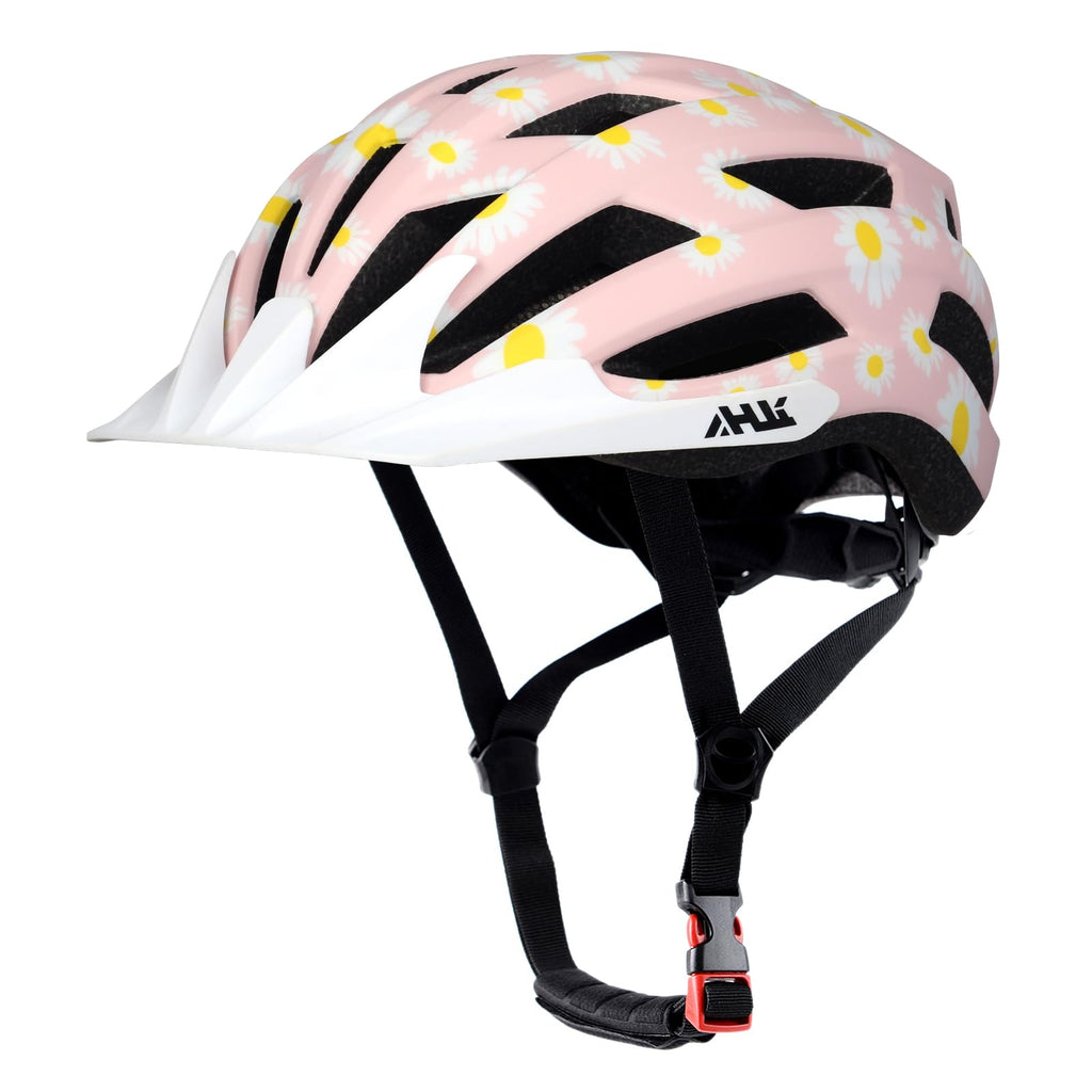 Youth Adult Road Bike Helmet, Men Women Adjustable Mountain Bicycle Helmet with Detachable Visor, 2 Sizes for Age 8-14+ Youth, Kids, Adult