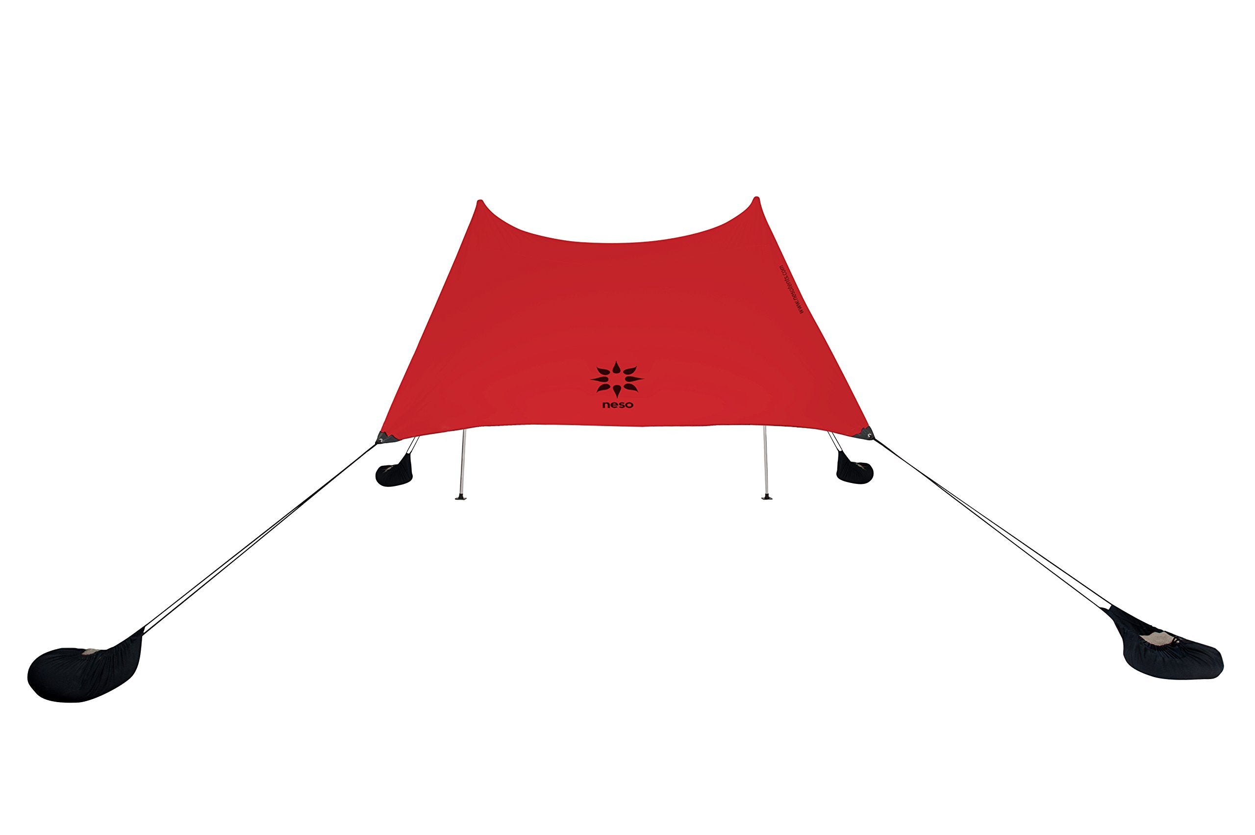 Neso Grande Portable Beach Tent Sun Shelter - Lightweight Beach Shade Canopy - Easy Setup for Family Outings - Patented Reinforced Corners - UPF 50+ Sun Protection - 7ft Tall, 9 x 9ft