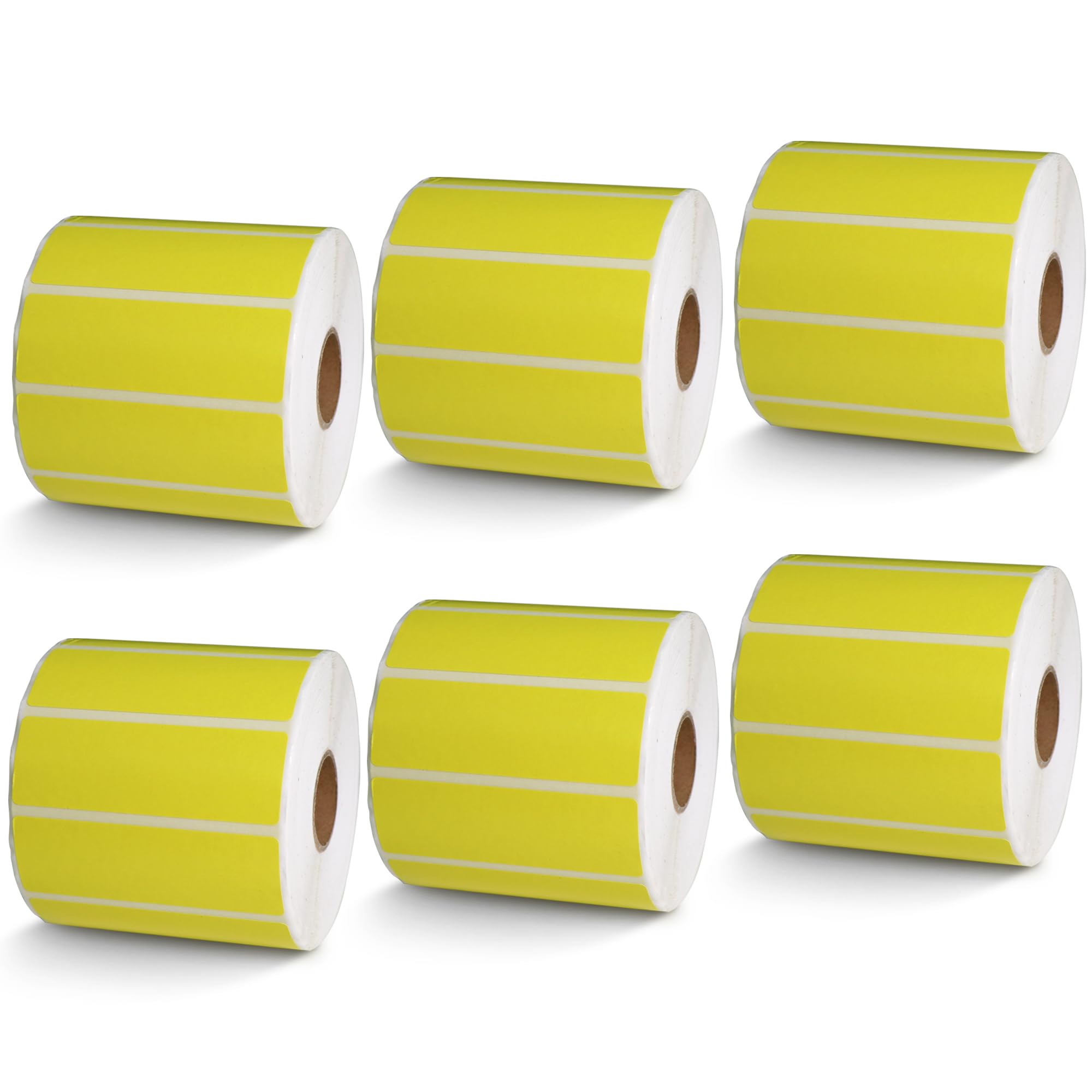 BETCKEY - 1" x 0.5" Small Labels Compatible with Zebra & Rollo Label Printer, Premium Adhesive & Perforated[Light Blue, 6 Rolls, 14580 Labels]