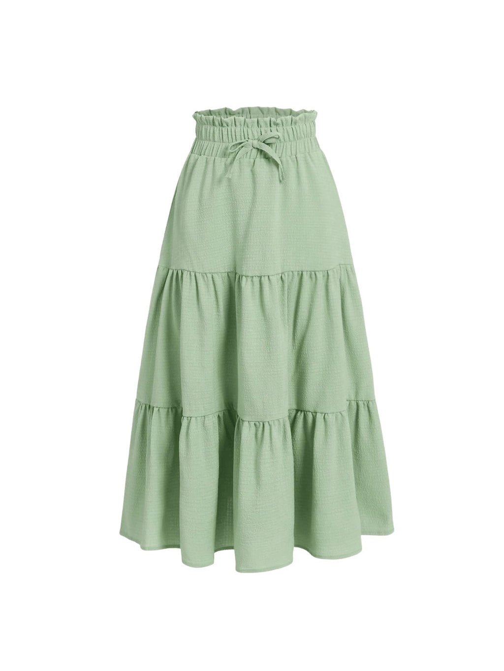 Floerns Girls Boho Floral Print High Waist Flare Hem Summer Long Skirt