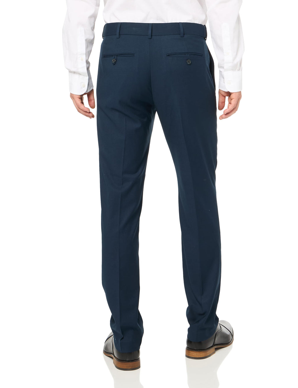 Savane Men's Performance Solid Non-iron Dress Pants With Expandable Waistband, 29"/30"/32" Inseams, Stretch Gabardine Fabric
