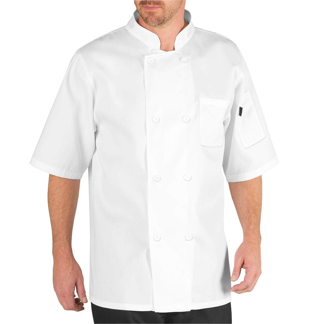 Chef Code Men's Short Sleeve Unisex Classic Chef Coat