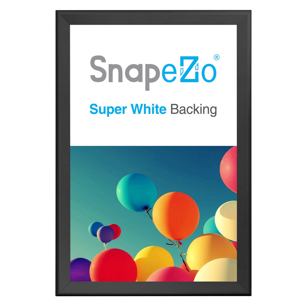 SnapeZo Movie Poster Frame 27x40 Inches, Black 1.7 Inch Aluminum Profile, Front-Loading Snap Frame, Wall Mounting, Wide Series for One Sheet Movie Posters