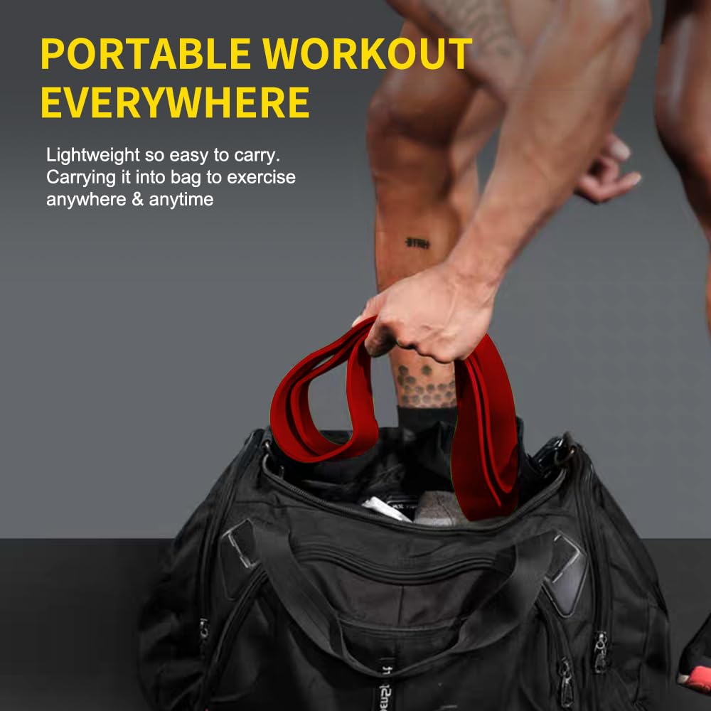 ROSAPOAR Resistance Band Pull up Band Fitness Exercise Bands Natural Latex for Workout Body Stretch Powerlifting Band Fitness Sport Training at Home/The Gym