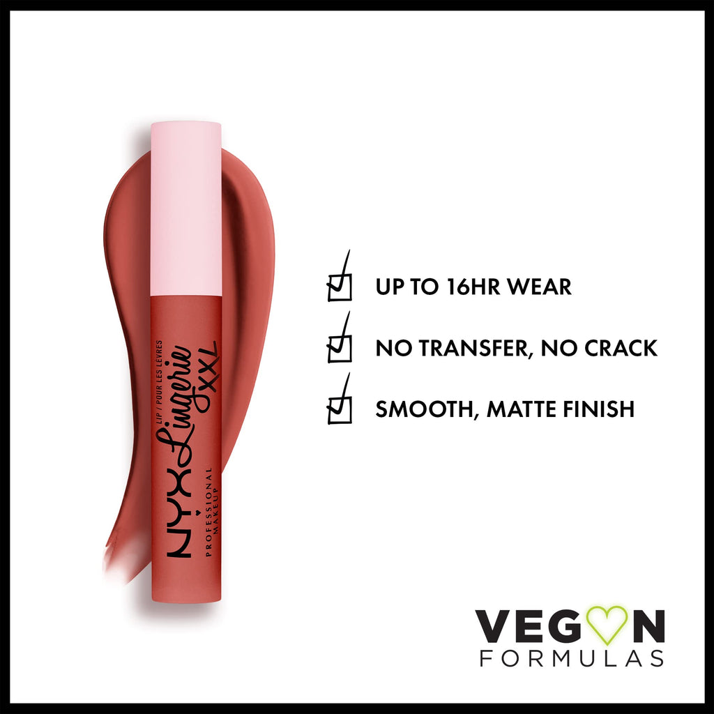 NYX PROFESSIONAL MAKEUP Lip Lingerie XXL Matte Liquid Lipstick - Undress'd (Pink Nude)