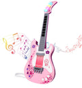 M SANMERSEN Kids Electric Toy Music Pink Guitars for Girl, with Strap for Kid, Toddler Musical Instrument Toys for 3 4 5 Year Old Girls Gifts