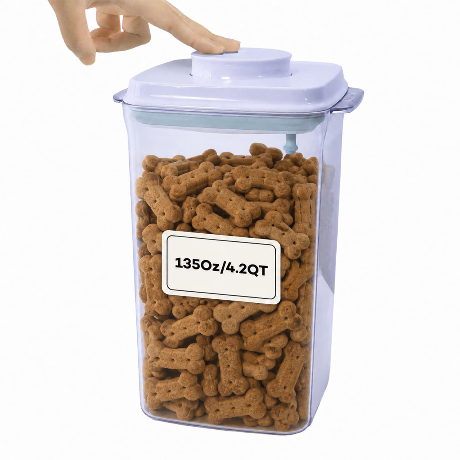 Bop Top Airtight Food Storage Containers with Lid 13.5 Cups / 108 oz | Kitchen Canister Sets | Air Tight Pantry Container | Pop Top Dry Food Storage Containers for Snacks, Sugar, Flour, Baking, Pasta