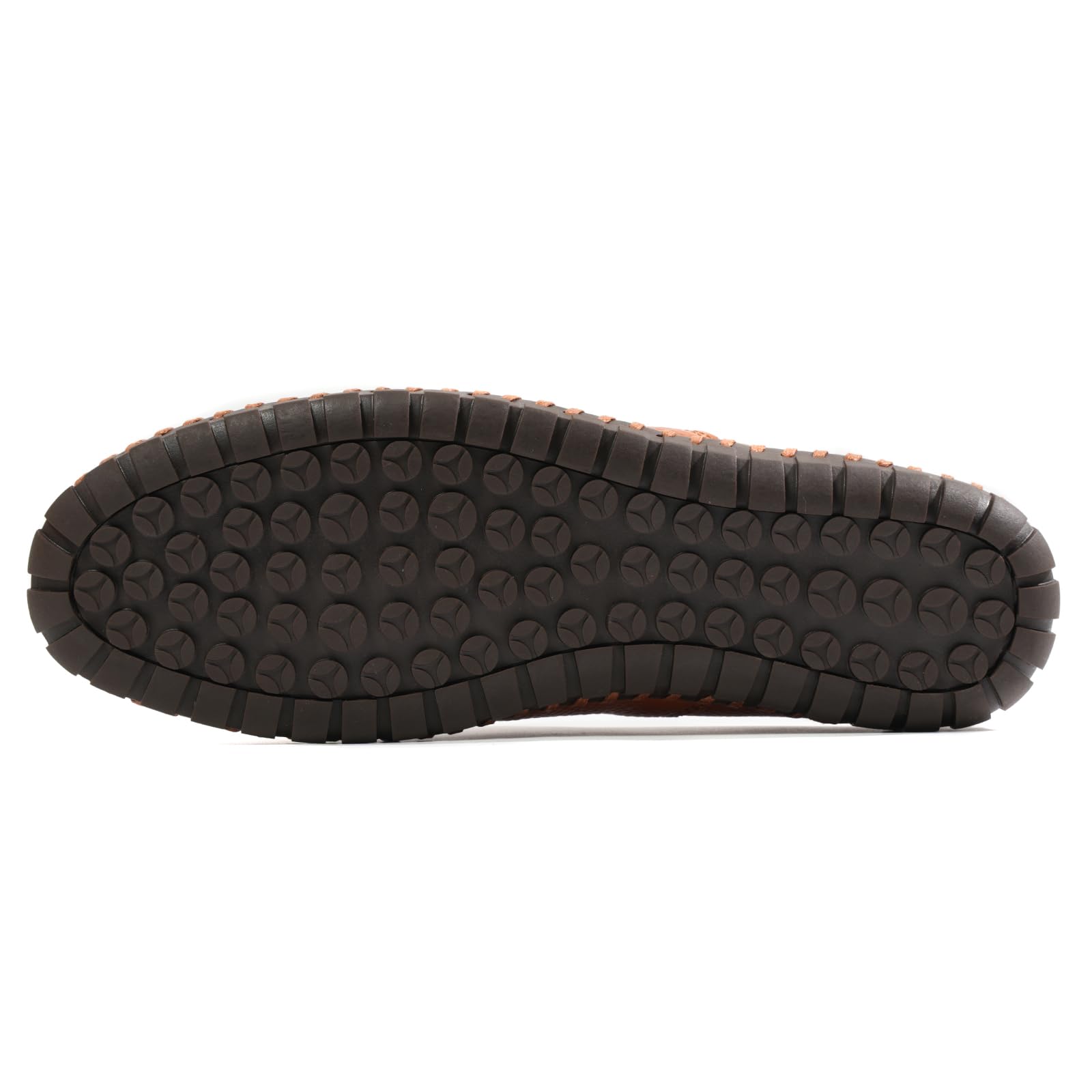 Men’s Slip-On Loafers Mules Clog Handmade Leather Slippers Hand Stitched no-Heel Casual Shoes for Men Breathable Comfortable Soft
