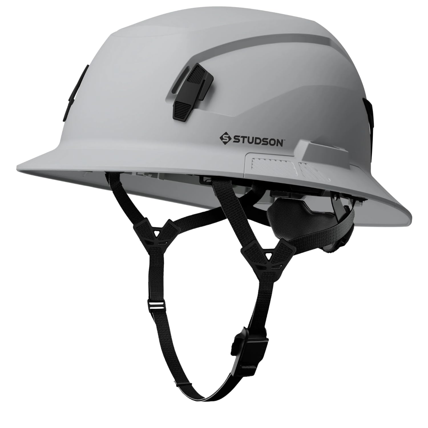 STUDSON SHK-1 Full Brim Safety Helmet: ANSI/ISEA Z89.1 Type II Compliant (R 2019), Lightweight & Breathable, NFC Emergency Contact Chip, One Size, Class C & E Protection