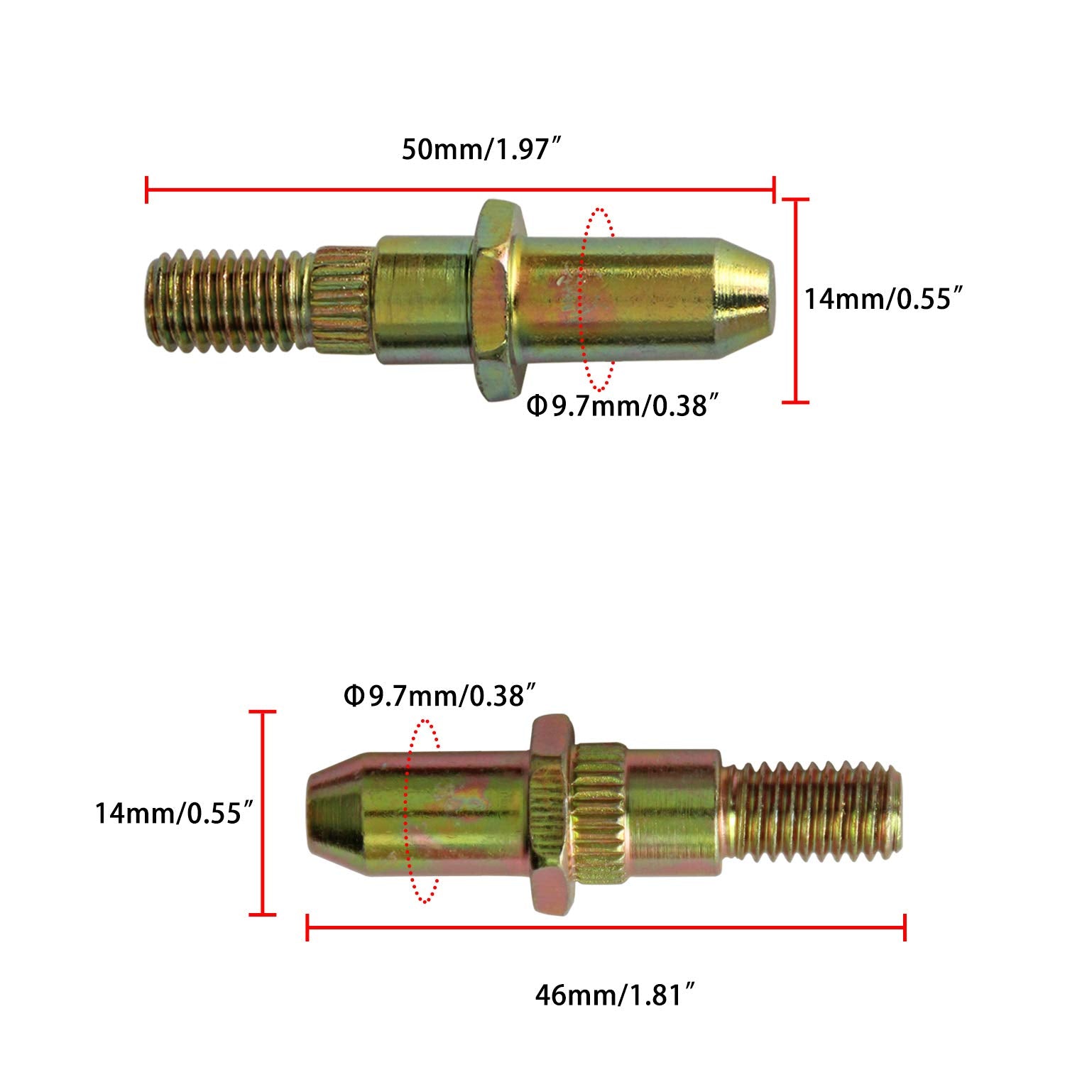 Door Hinge Pin and Bushing Kit Hinge with Pin LEDAUT Replacement for Ford F150-F350 Bronco SUV