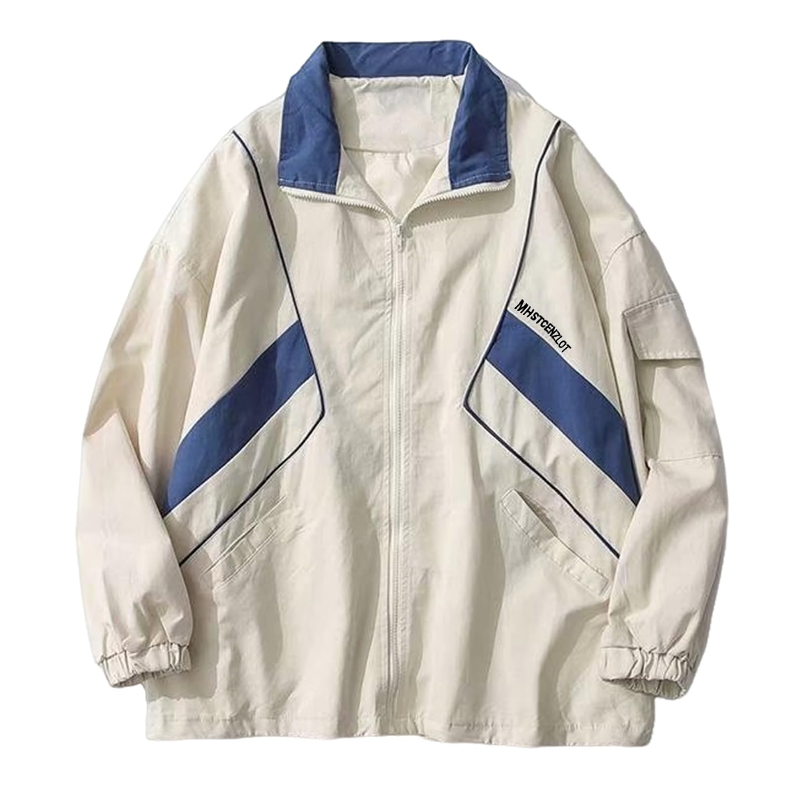 Wyeysyt Women Windbreaker Jacket Y2k Varsity Jackets Oversized Vintage 90s Jacket