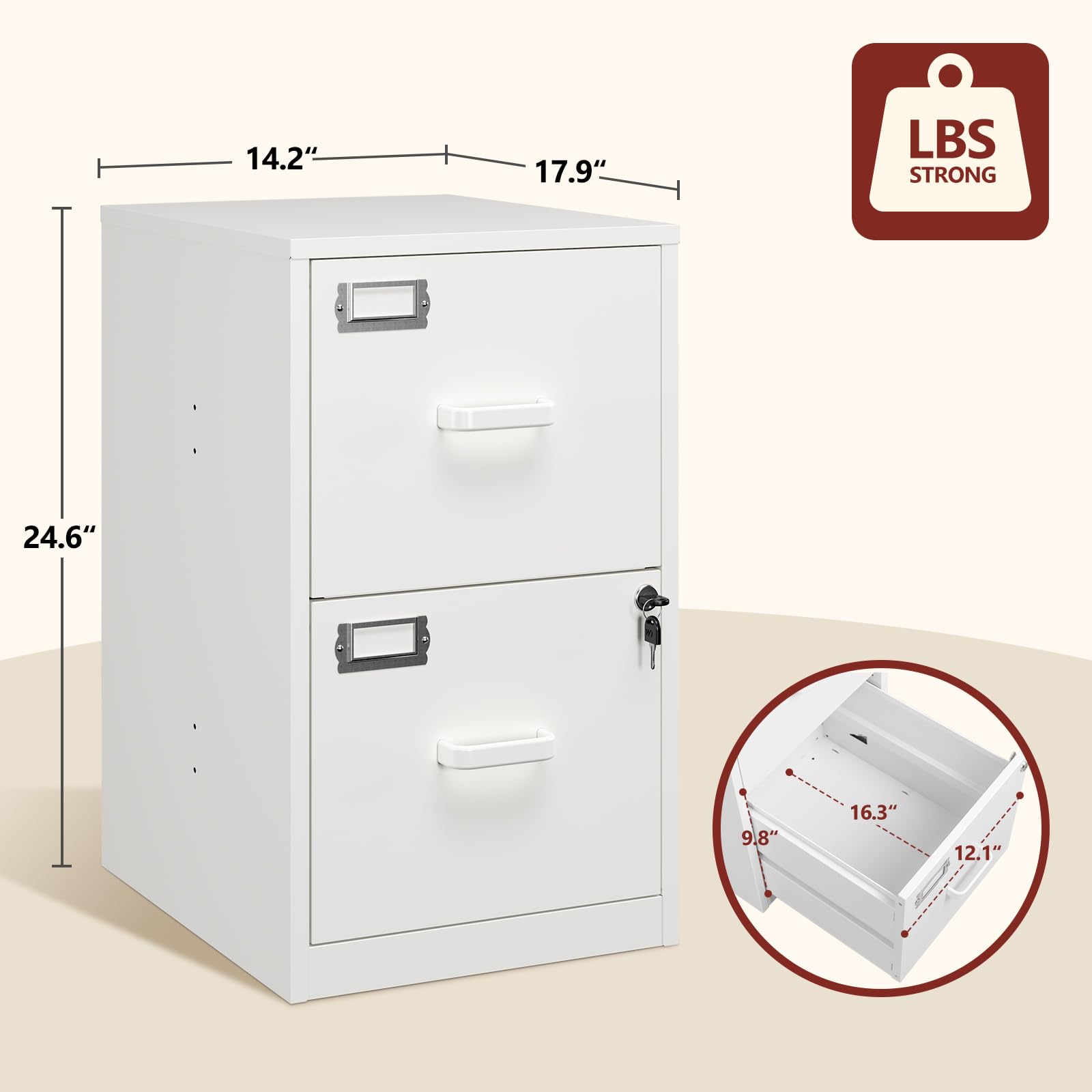RAVIGIN 4 Drawer File Cabinet with Lock,Vertical Filing Cabinet for Home Office,Metal File Cabinets with Lock,Storage Files for A4/ Legal/Letter, Require Assembly, (Black)