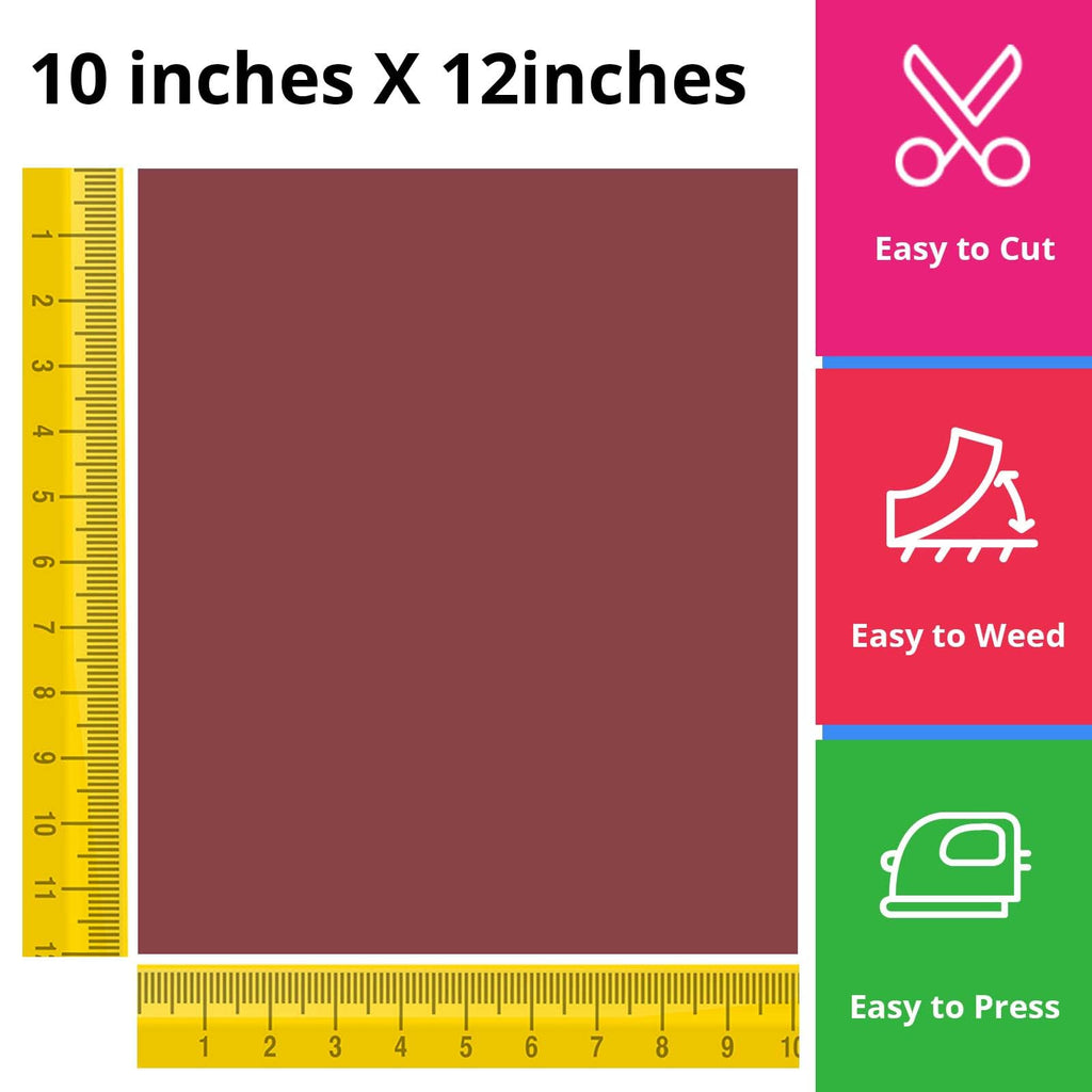 JANDJPACKAGING Baby Blue Heat Transfer Vinyl HTV - 10 Sheets Easy to Weed T-Shirt Iron on Vinyl Compatible with Cricut Cutting Machine & Silhouette Cameo, All Craft Cutters