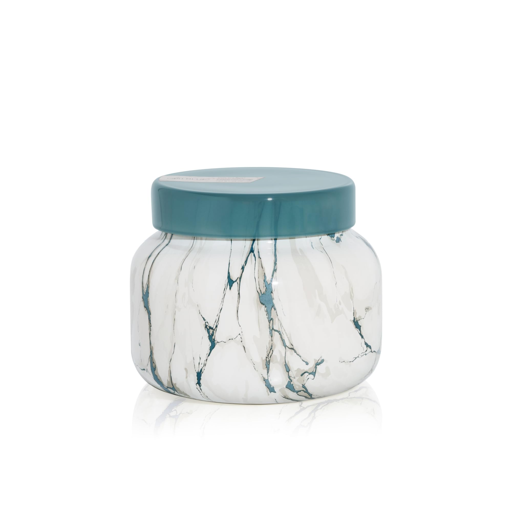 Capri Blue Modern Marble Jar Candles - Luxury Candles for Home Scented - Long Lasting Soy Wax Blend (Aloha Orchid, 8 oz)