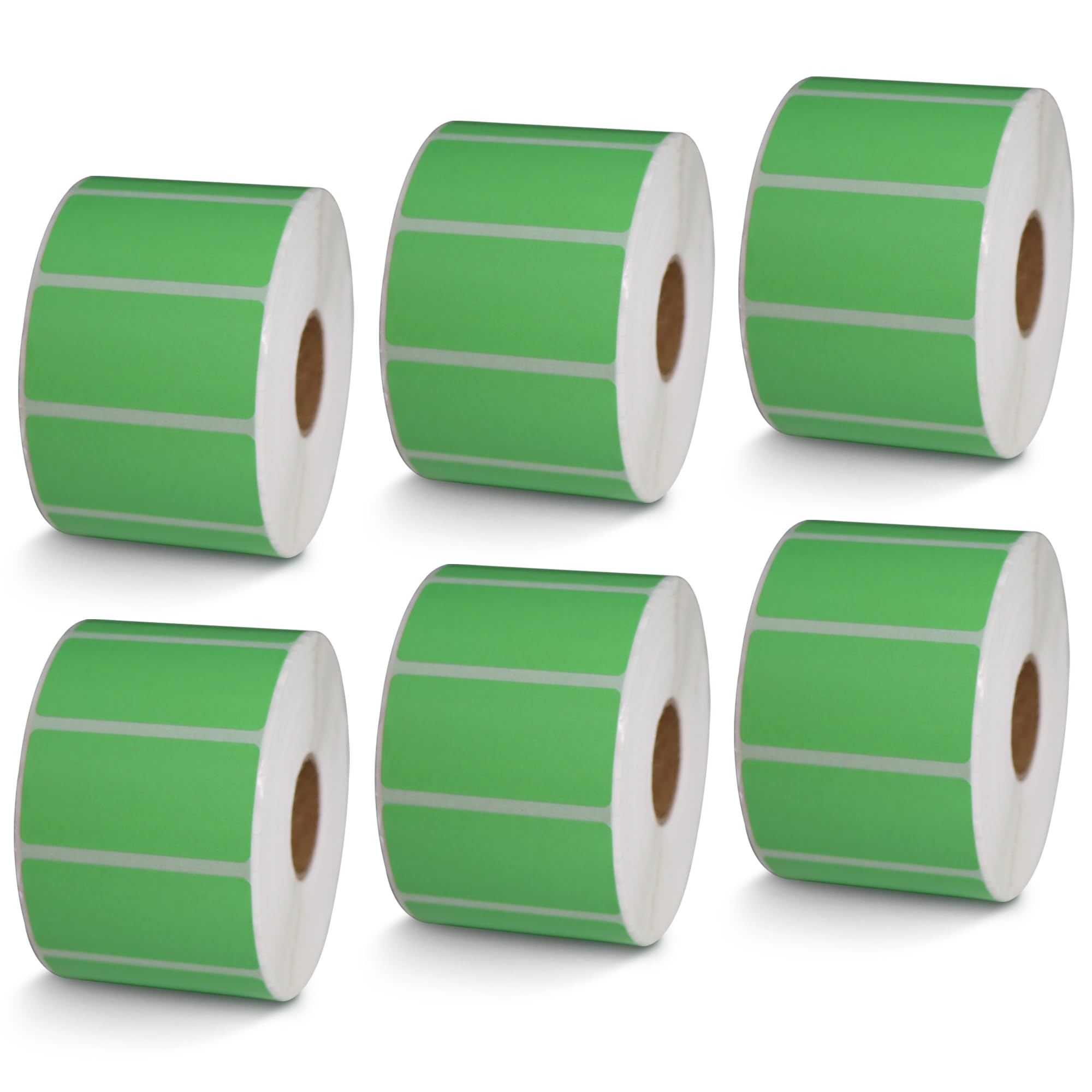 BETCKEY - 1" x 0.5" Small Labels Compatible with Zebra & Rollo Label Printer, Premium Adhesive & Perforated[Light Blue, 6 Rolls, 14580 Labels]