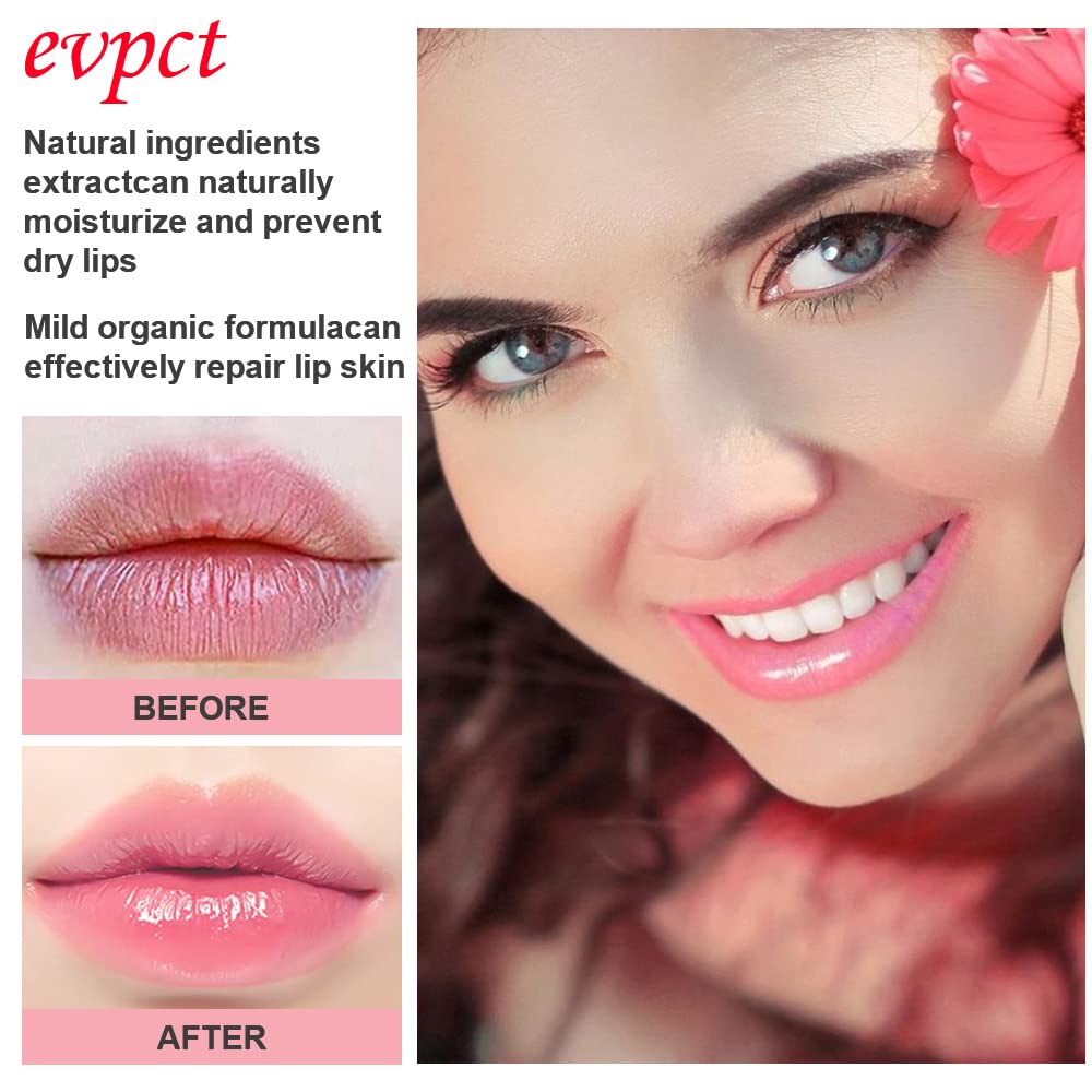evpct 2Pcs Blueberry Tinted Lip Balms PH Lip Color Changing Lipstick Balm Stain Gift Set Queen for Women Girls Korean Mood Long Lasting Color Change Light Pink Lipstick Lip Tint Plumper Gloss