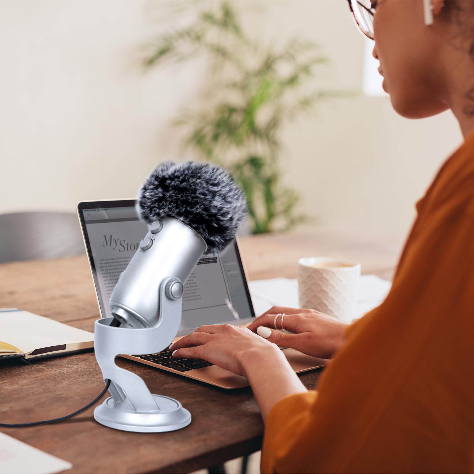 YOUSHARES 2PCS Blue Yeti Pop Filter for Blue Yeti Microphone, Yeti Foam Windscreen with Dead Cat Blue Yeti Mic Cover for Yeti Mic and Blue Yeti Pro USB Microphone