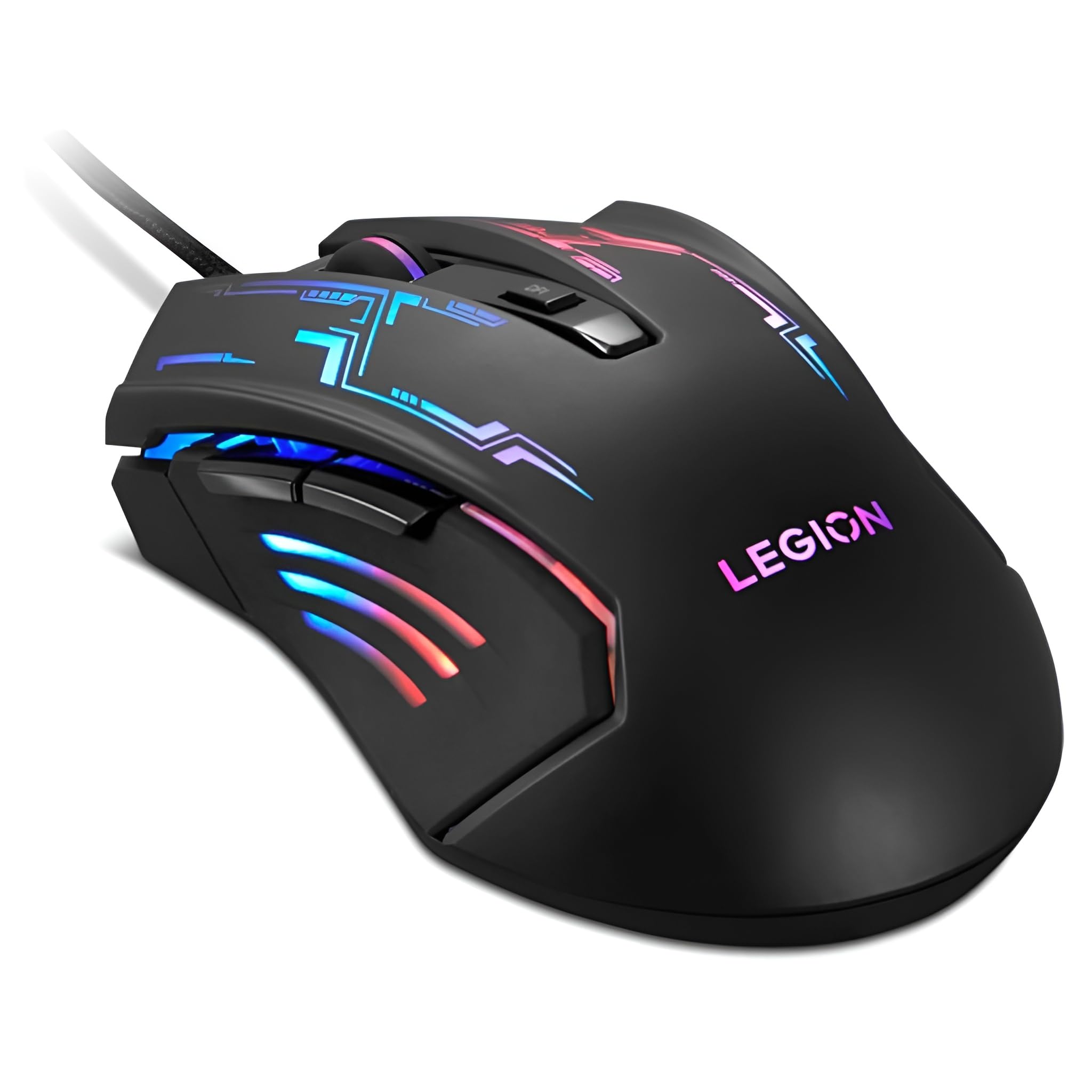 Lenovo Legion KM310 RGB Wired Gaming Keyboard & Mouse Combo - K310 Keyboard w/Silent Operation & Compact Water-Resistant Design - M300S Mouse with 8000 Adjustable DPI, 220 IPS, 6 Programmable Buttons