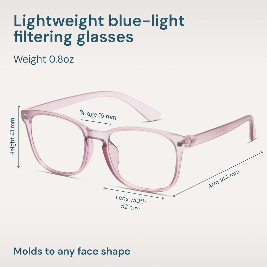 Gaoye Transparent, Clear Blue Light Glasses for Computer & Gaming - Anti UV Ray Lenses, Scratch-Resistant & Comfort Fit