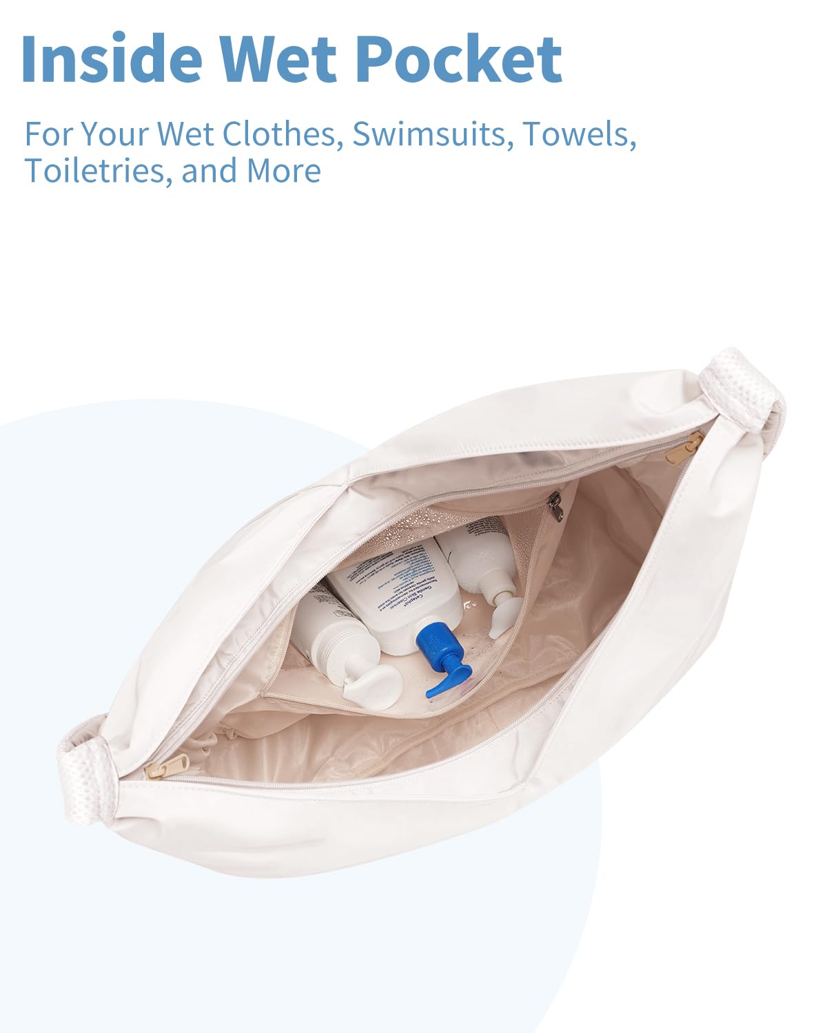 Ceneda Large Gym Bag for Women with Hidden Yoga Mat Holder & Shoe Compartment & Wet Pocket, Sports Duffle Bag for Travel