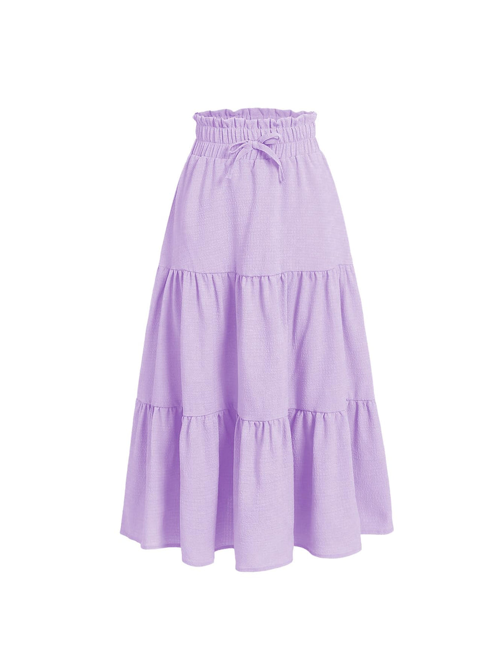 Floerns Girls Boho Floral Print High Waist Flare Hem Summer Long Skirt