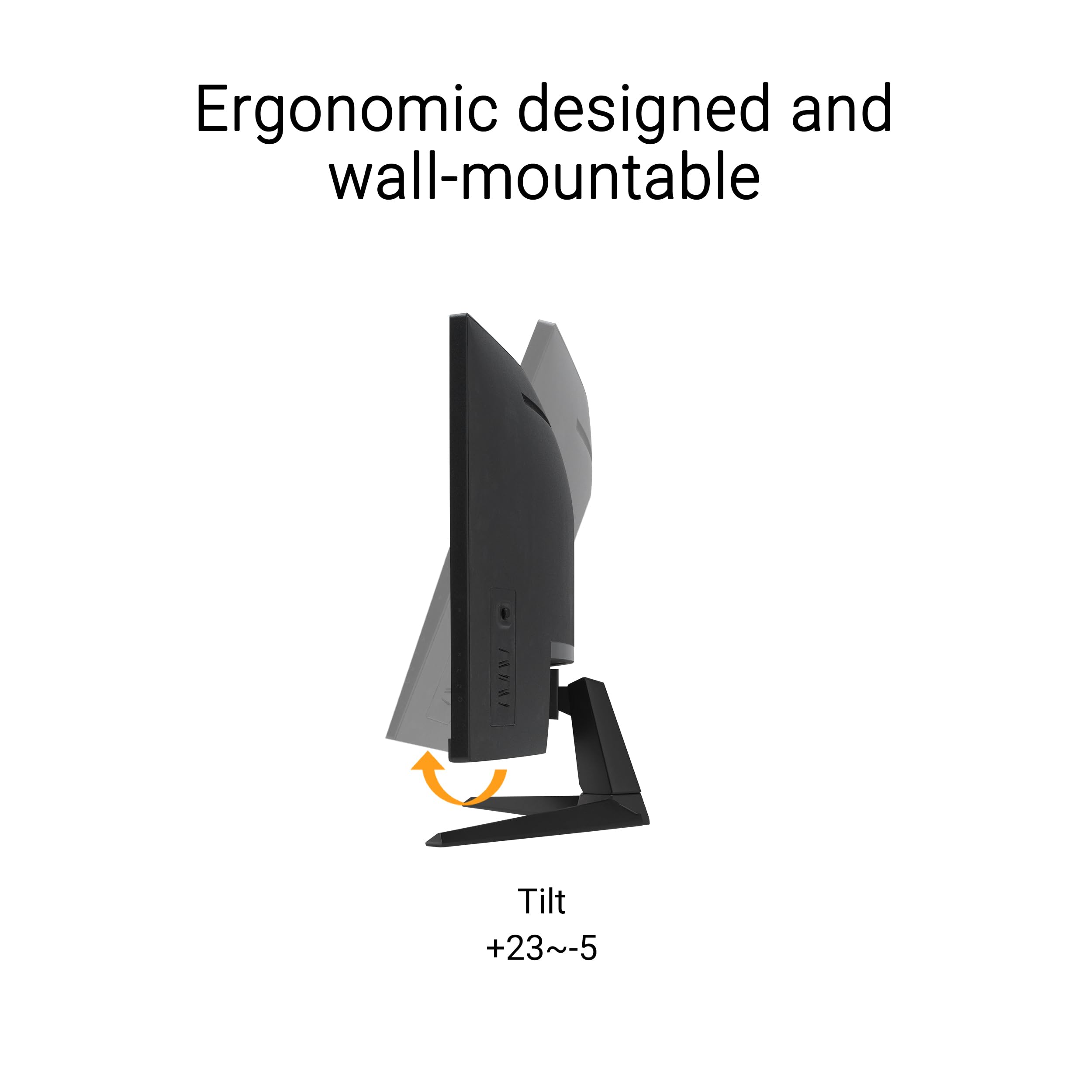 ASUS TUF Gaming 24” (23.8” viewable) 1080P Monitor (VG249QE5A) - FHD, 144Hz Overclock to 146Hz, IPS, Extreme Low Motion Blur Sync, 1ms, Speakers, Variable Overdrive, DisplayWidget Center, 3yr Warranty