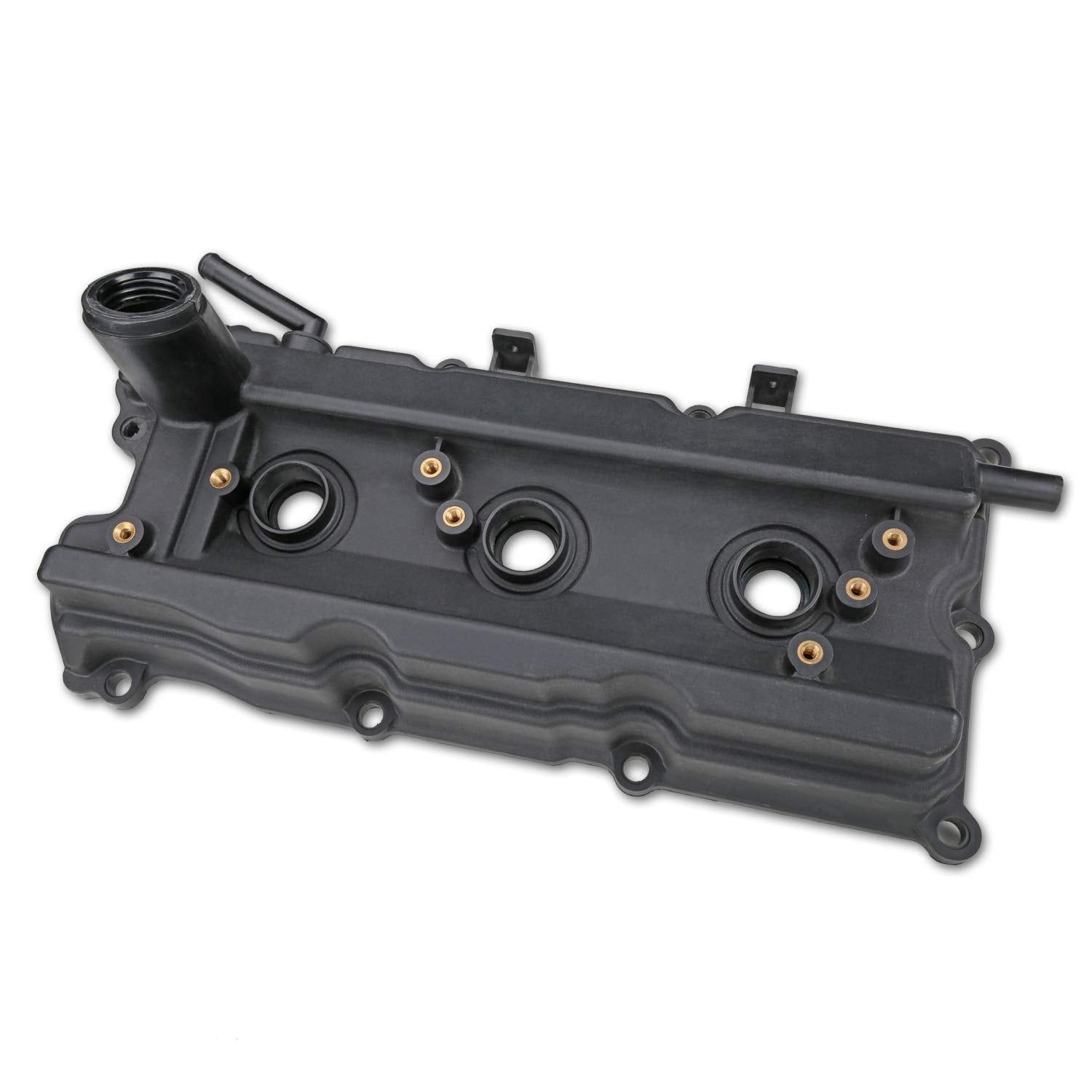MITZONE Engine Valve Cover Set with Bolts & Oil Cap & Gaskets & Spark Plug Tube Seals & P CV Cover Compatible with 2003-2008 Nissan 350Z Infiniti FX35 G35 M35 VQ35DE 3.5L Part# 13264AM600 13264AM610