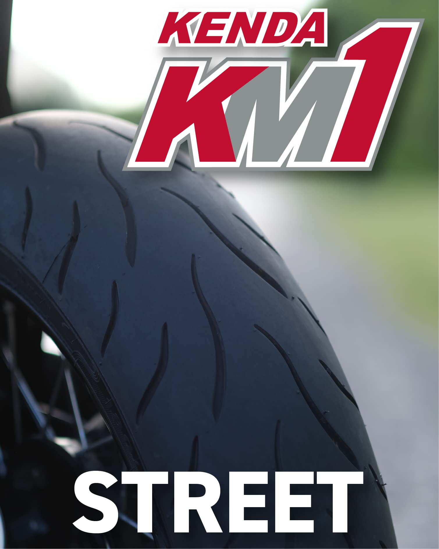 Kenda KM1 (KM001) 110/70R17 Front Tire for Sport Touring Motorcycle 54H - Radial Tire with High-Speed Stability & Excellent Wet Grip w/Keychain (110/70-17)