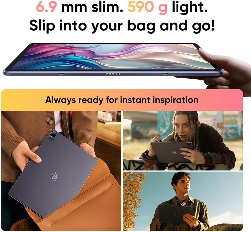 XPPen Magic Drawing Pad 12.2 Inch Standalone Drawing Tablet No Computer Needed with 16384 Pressure Levels X3 Pro Slim Stylus Tilt Support Paper-Like Screen 8GB + 256GB for Digital Drawing Artists