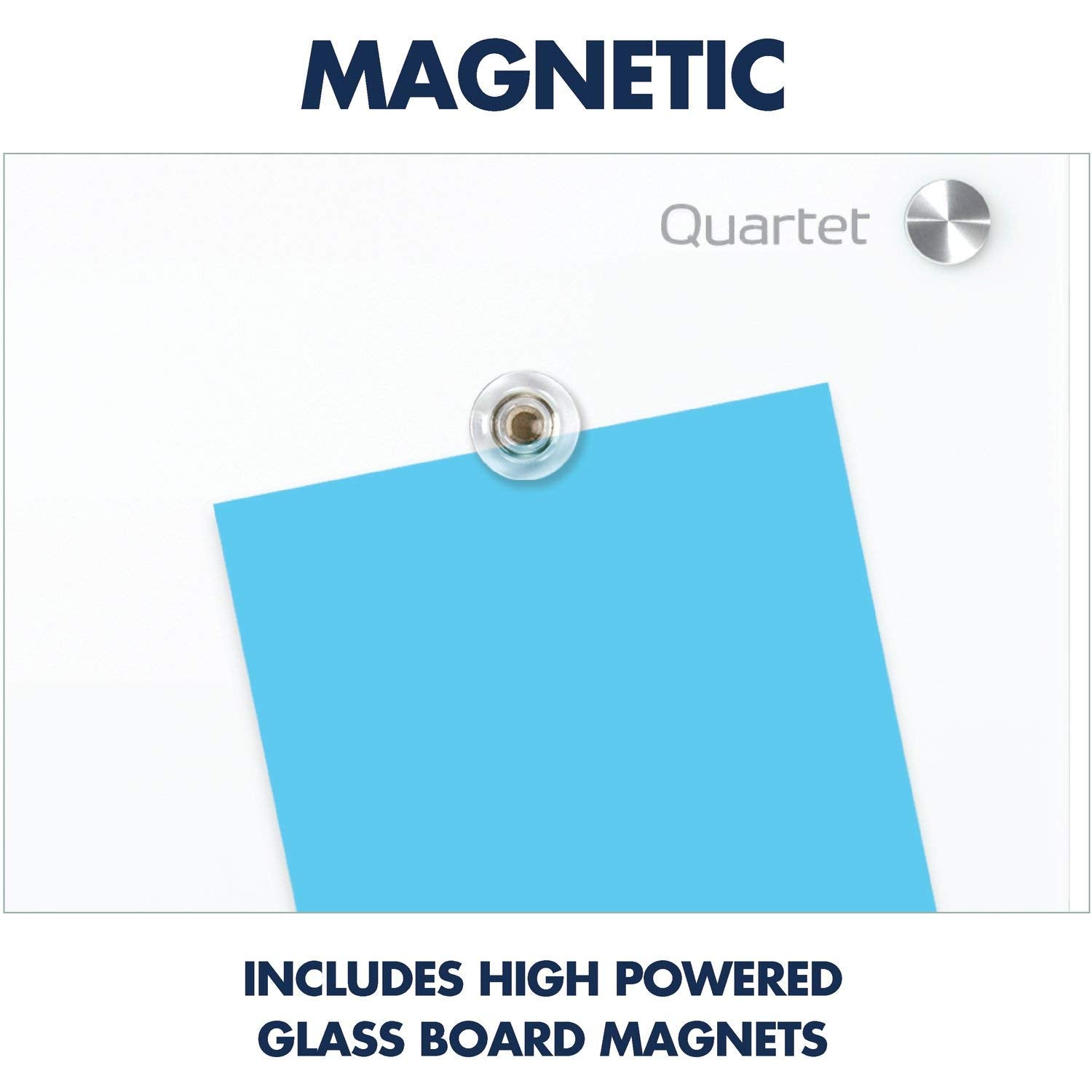 Quartet Dry Erase Board, Magnetic Whiteboard 36" x 24", Glass Board for Wall, Infinity, Brilliance White (G23624W)