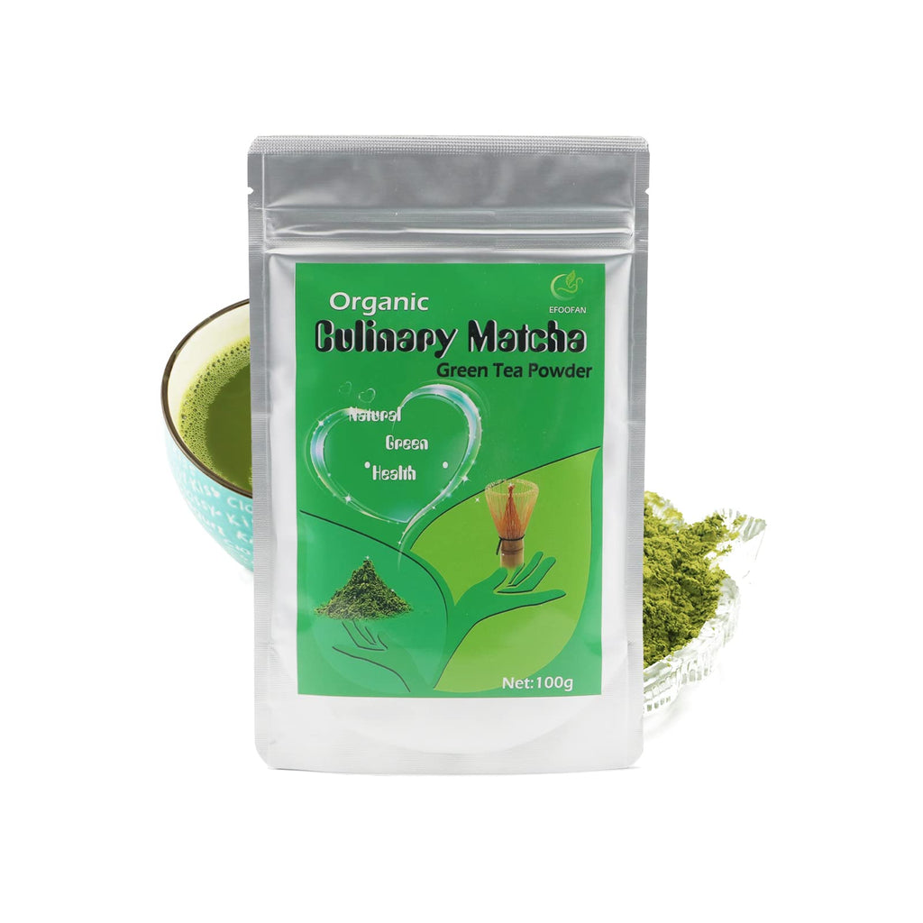 EFOOFAN USDA & COR Certified Organic Ceremonial Grade Matcha Powder – First Harvest Shade-Grown Tencha from Hangzhou, Vibrant Jade Green & Smooth Umami, No Sugar, Ideal for Traditional Tea or Latte (45g Tin)