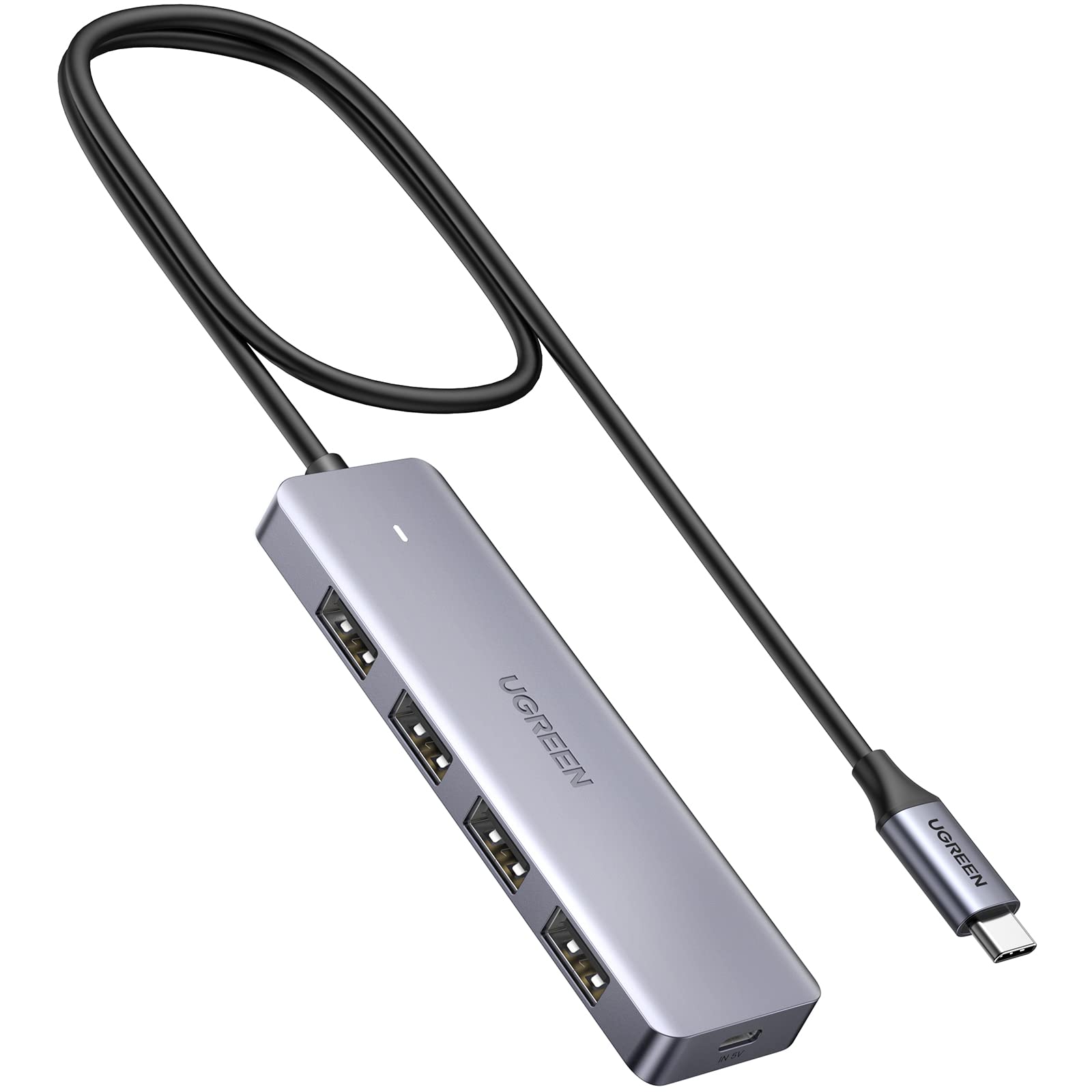 UGREEN USB C to USB A Hub with 4 USB 3.0 for Laptop, MacBook Pro/Air, Mac mini M4, iMac, iPad Pro, Chromebook, Dell XPS, Galaxy S23, and More, 0.5FT