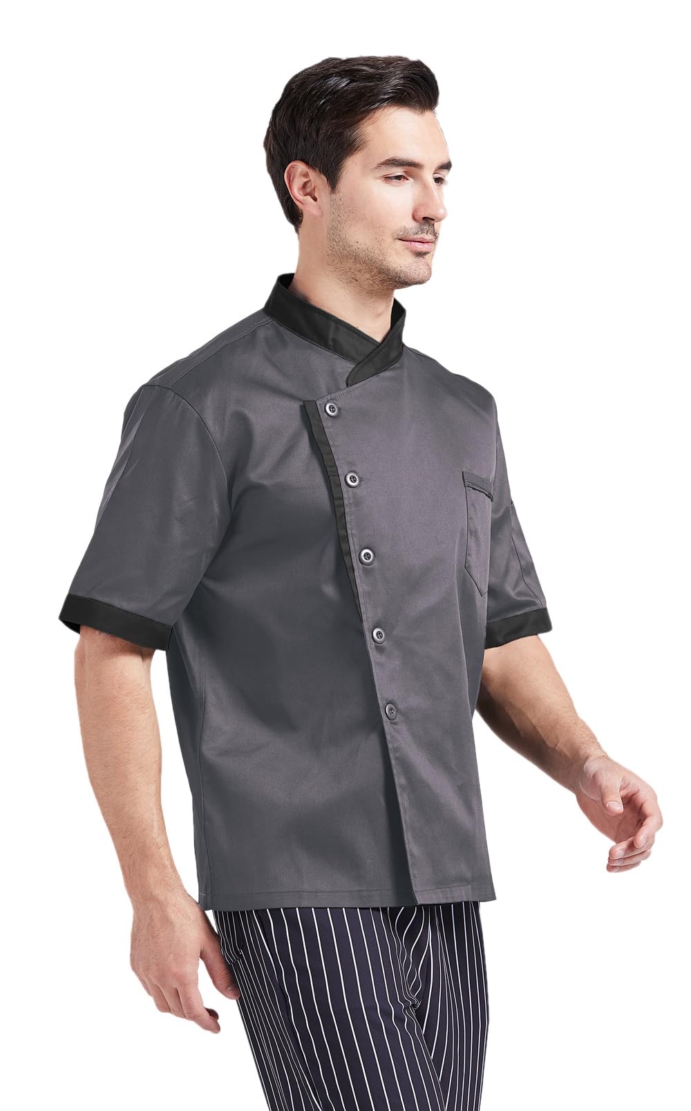 Nanxson Unisex Chef Jacket Men's Chef Coat Restaurant Kitchen Chef Uniform CFM0016