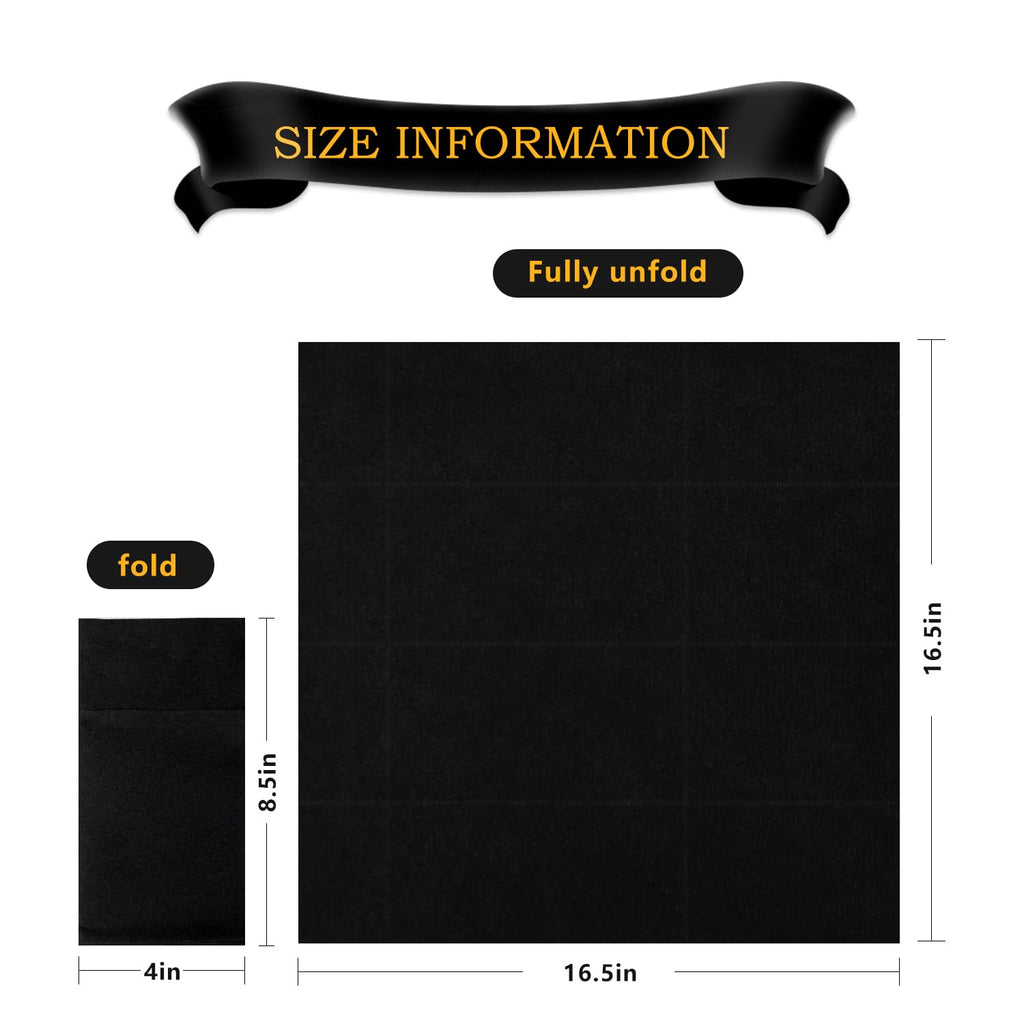 KAMMAK Black Napkins Disposable with Pocket Wedding Decorative Dinner Paper Napkins 100 Pack Linen Feel Prefolded Guest Hand Towels for Party Decoration, Cocktail Reception, Hotel (16.5 x 16.5 inch)
