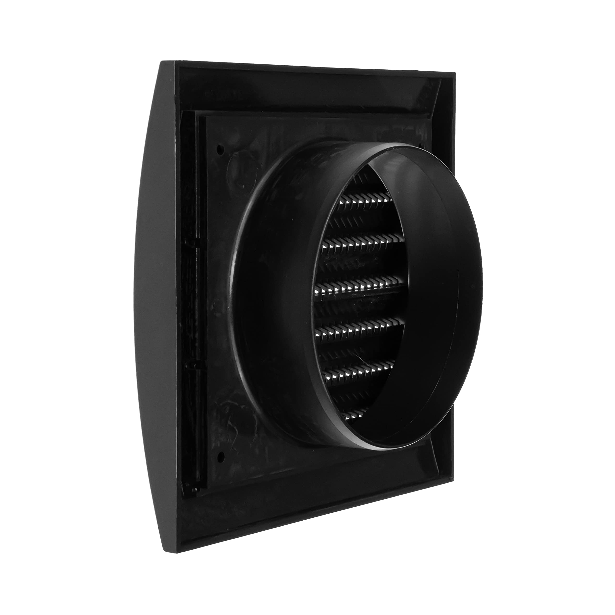 Repa Market 4 Inch Anthracite Dryer Vent Hood/Duct Cover for Walls or Ceiling/ABS Plastic Louvered Air Grille with Built-In Mesh Screen/Exhaust and Dryer Vent Covers for Indoor & Outdoor Use