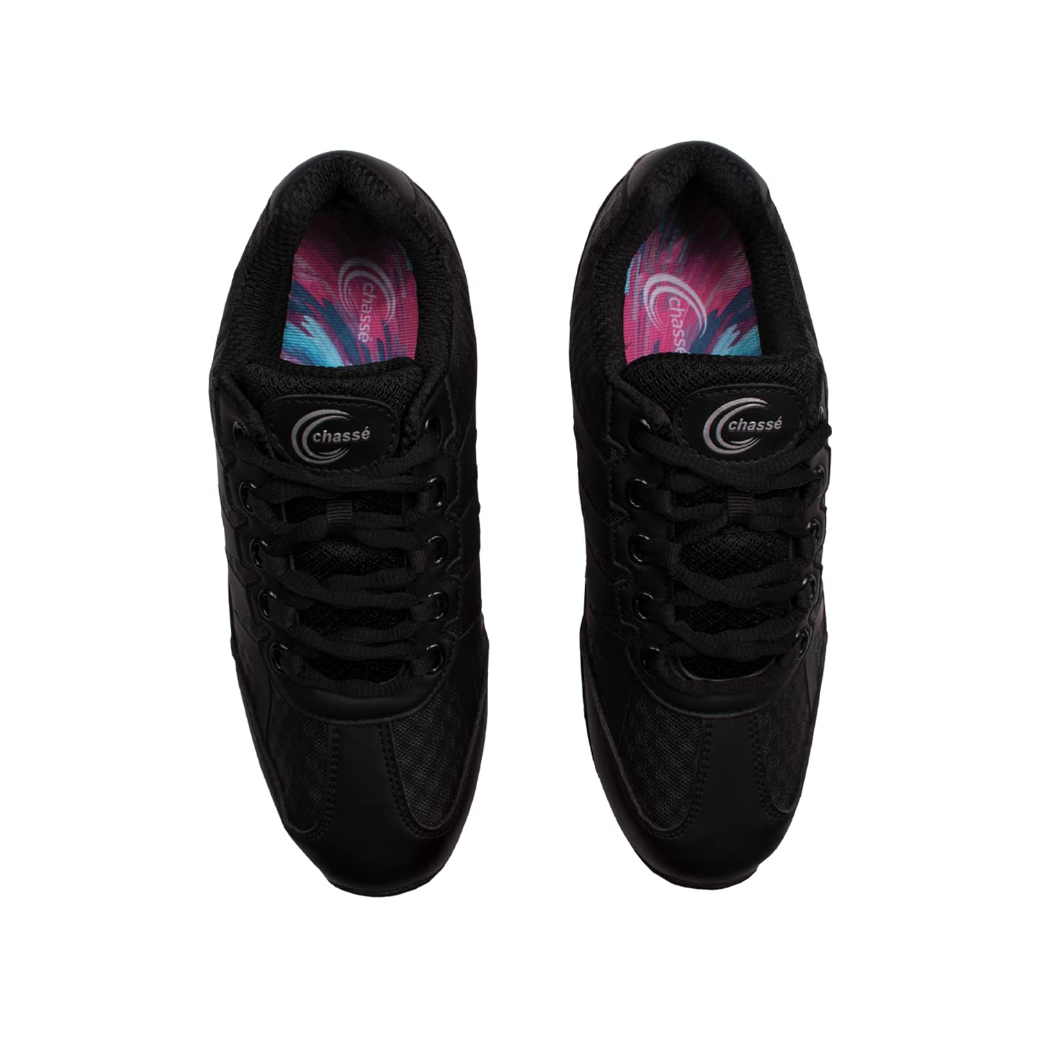 chassé Apex Cheerleading Shoes - White and Black Cheer Shoes for Girls