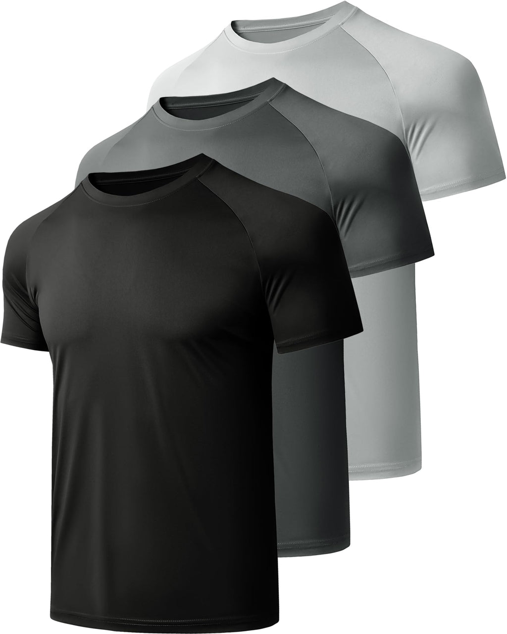 CE' CERDR Mens Workout Shirts Quick Dry Performance Short Sleeve Athletic Shirts