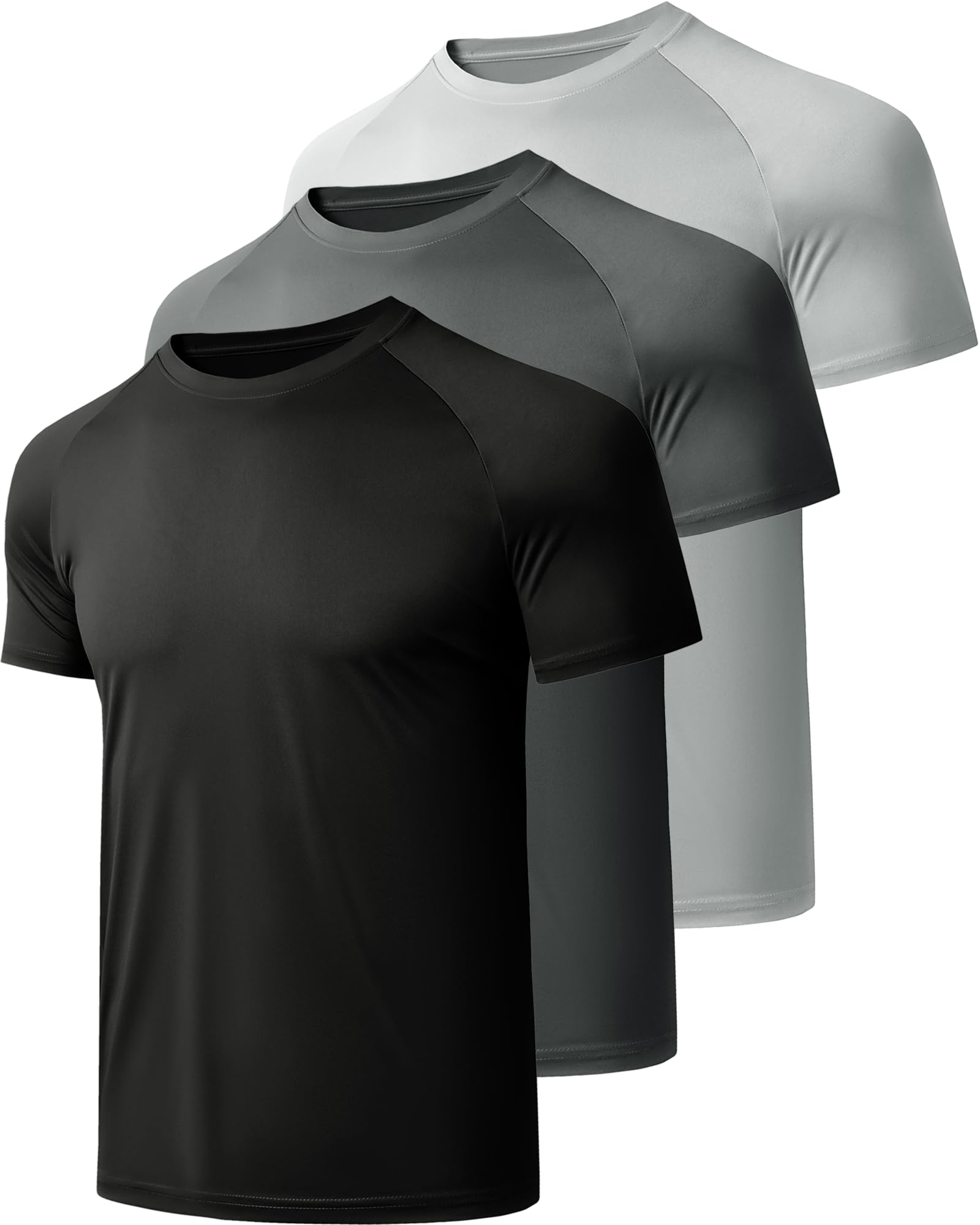CE' CERDR Mens Workout Shirts Quick Dry Performance Short Sleeve Athletic Shirts