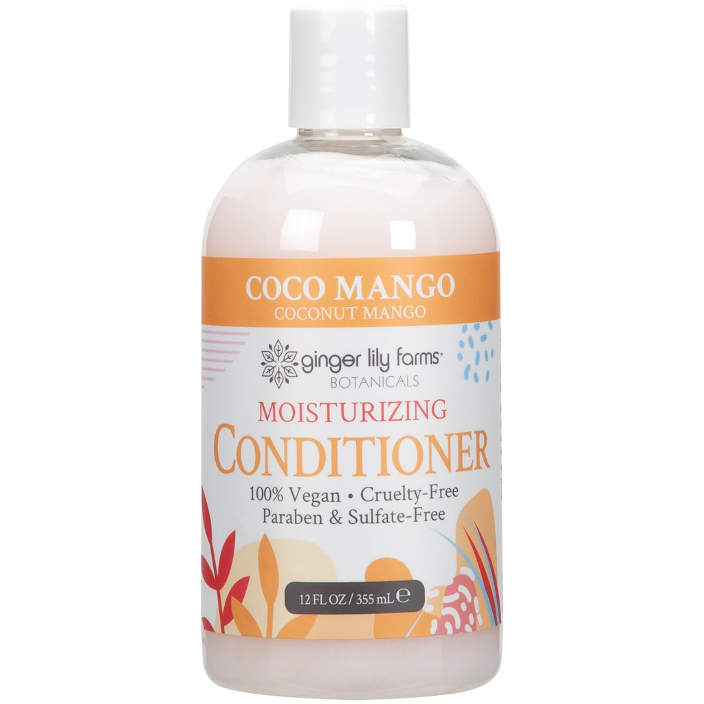Ginger Lily Farms Botanicals Moisturizing Conditioner for Dry Hair, 100% Vegan & Cruelty-Free, Apple Pear Scent, 1 Gallon Refill (128 fl oz)