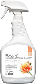 FloraLife Clear Crowning Glory - Liquid Shield Finishing Spray for Fresh-Cut Flowers - 32fl oz