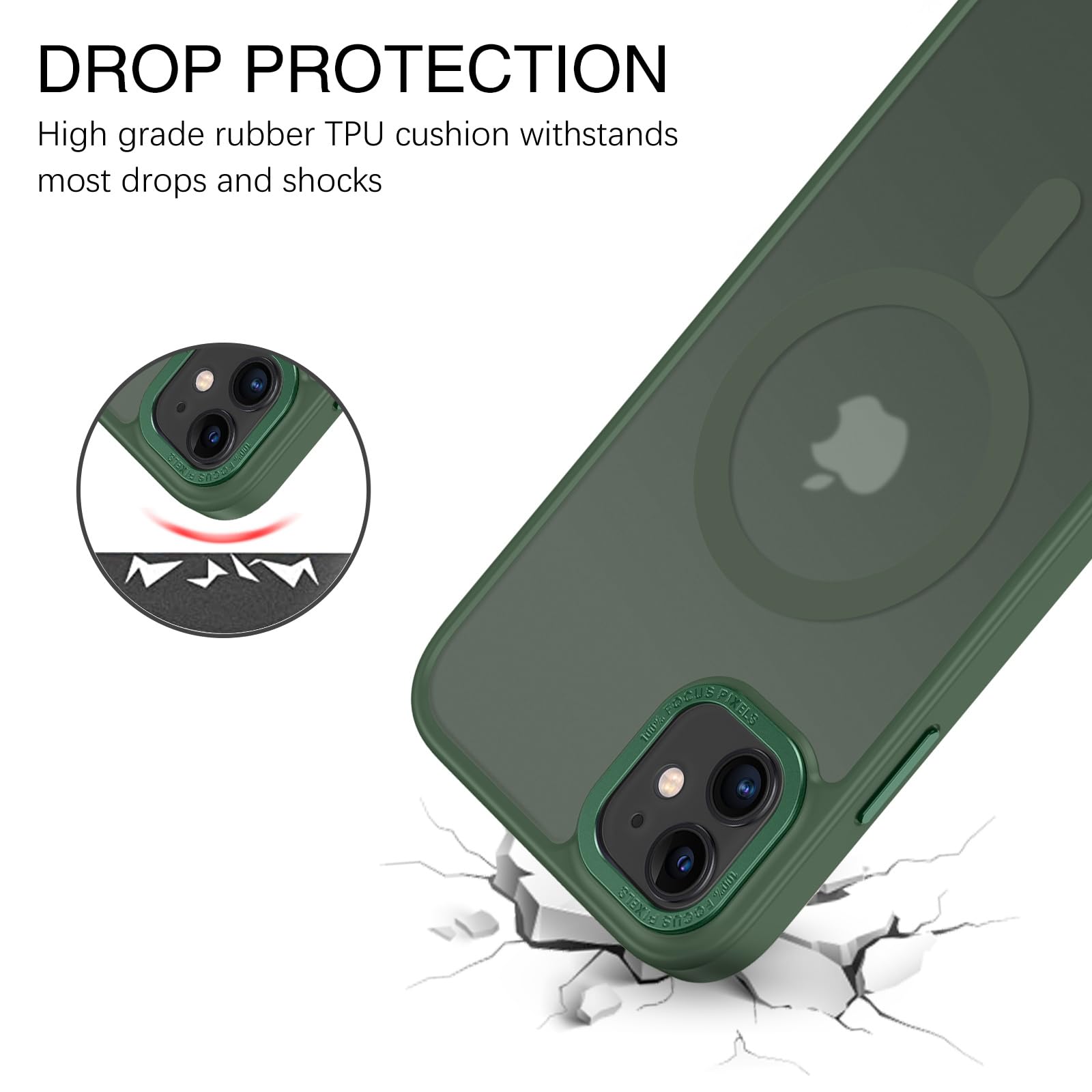 BENTOBEN for iPhone 11 Phone Case, Phone case for iPhone 11 Magnetic Case [Compatible with Mag Safe] Translucent Matte Slim Shockproof Anti-Fingerprint Protective Cover for iPhone 11 6.1’’ Black