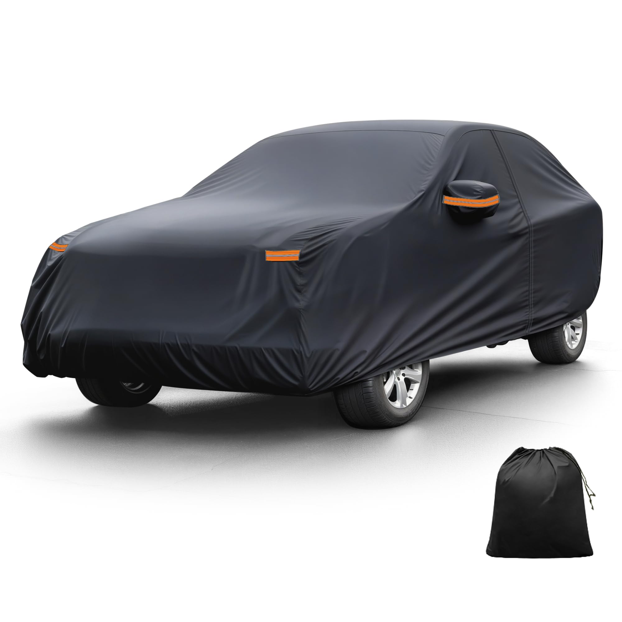 X AUTOHAUX Car Cover for Mini Cooper 2DR 2002-2021 210D-PU Outdoor Full Car Cover All Weather with Door Zipper