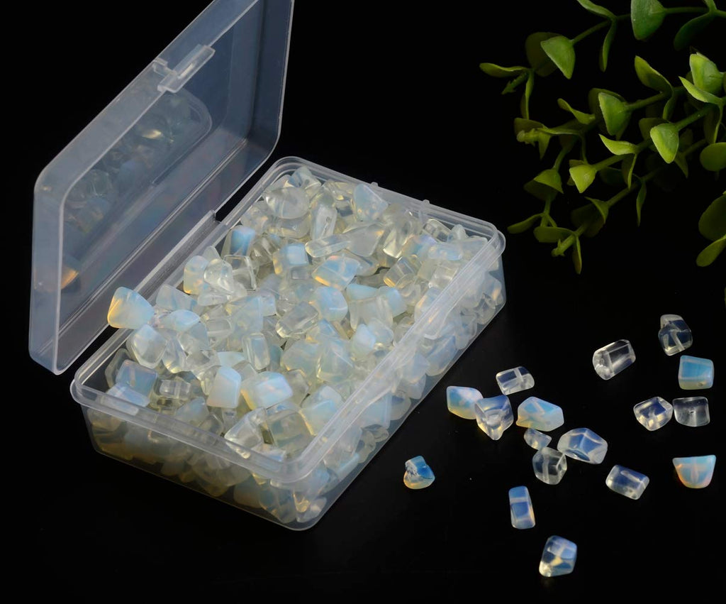 Chip Stone Beads Turquoise 5-8mm About 400 Pieces Irregular Gemstones Healing Crystal Loose Rocks Bead Hole Drilled DIY for Bracelet Jewelry Making Crafting (5-8mm, Turquoise)