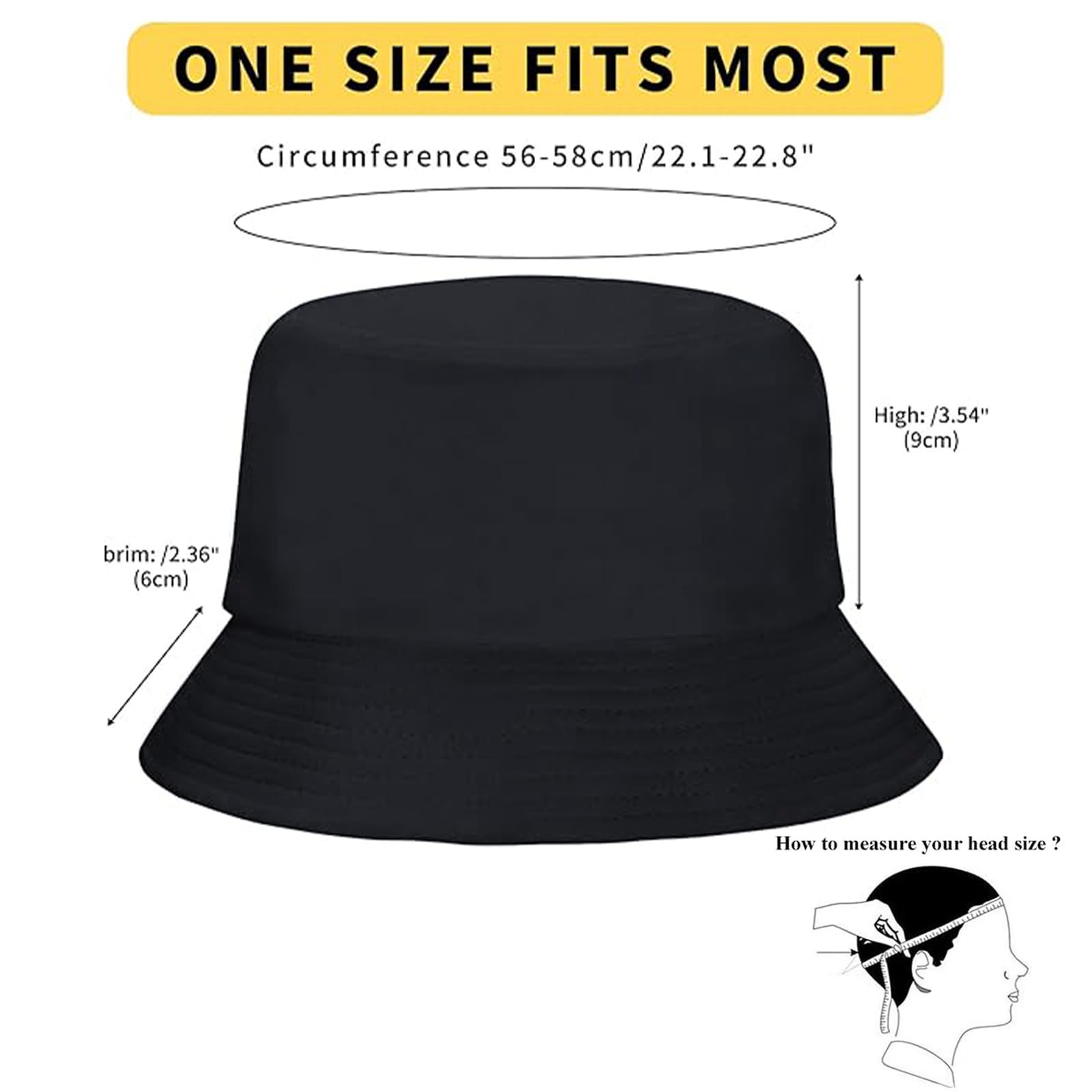Rosoz 1 & 2 Pack Bucket Hat for Women Men Summer Travel Beach Sun Hat Outdoor Cap Unisex Bucket Hats