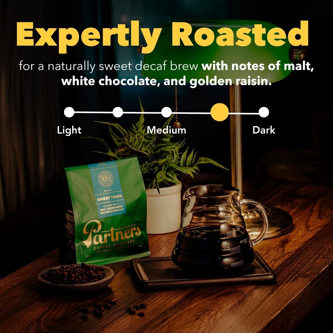 PARTNERS COFFEE ROASTERS - Whole Bean Coffee (Bedford - Espresso, Medium Roast) 12oz - Fruity, Complex, Espresso - Whole Coffee Beans - Lab Tested for Mycotoxins & Heavy Metals - Hand Roasted in NYC